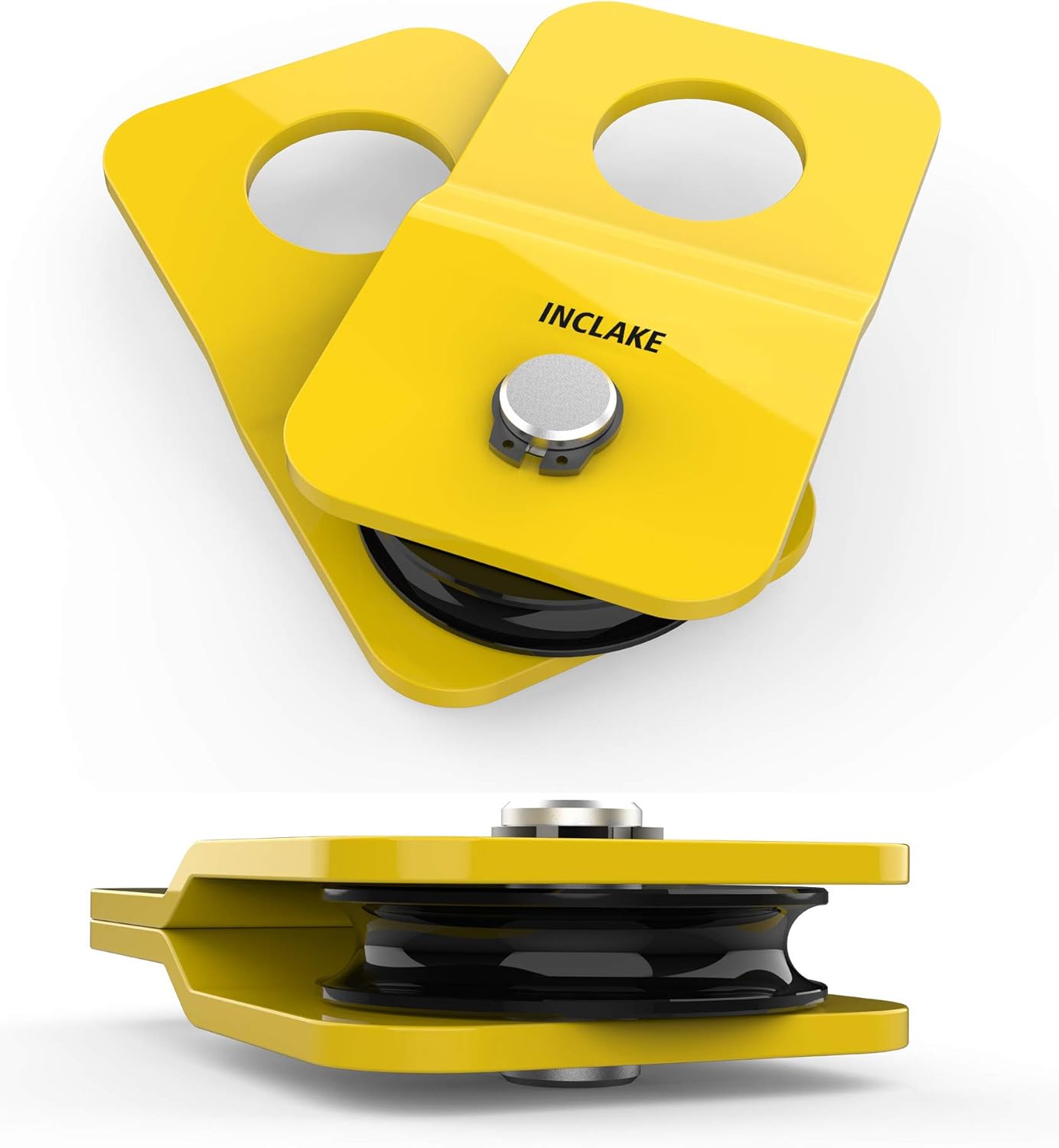 INCLAKE Snatch Block (Max 4.8 Ton 10,500LBS) Winch Pulley Block 10,500lbs Capacity, Rope Diameter Up to 10mm 0.4 Inch for UTV ATV Recovery or Industrial Use : Automotive