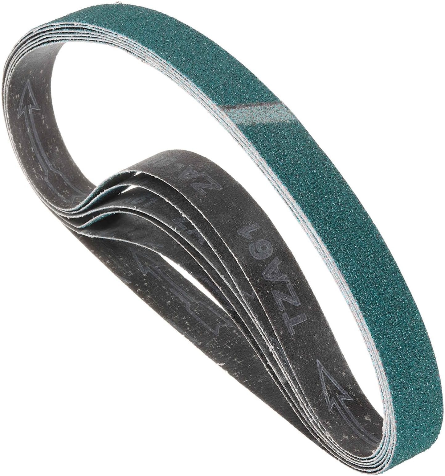 6 Pack Sanding Belts 2 x 42 Inch 60 Grit Zirconia Abrasive Belt Sander Paper for Belt Sander Metal Grinding Wood Working Weld Rust Removal