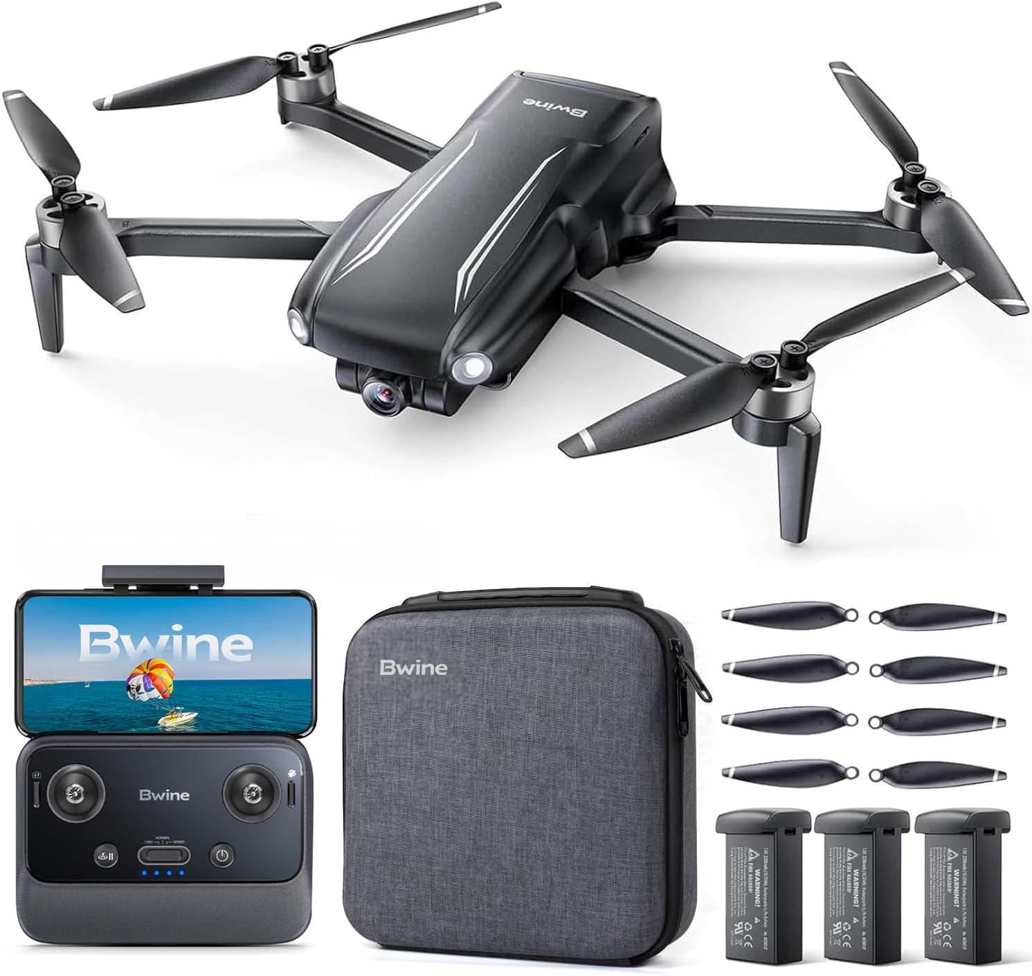 Bwine F7MINI SE GPS Drones with Camera for Adults 4K + Rechargeable Battery