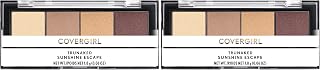 COVERGIRL truNAKED Quad Eyeshadow Palette, Sunshine Escape, 0.06 Ounce (Pack of 2)