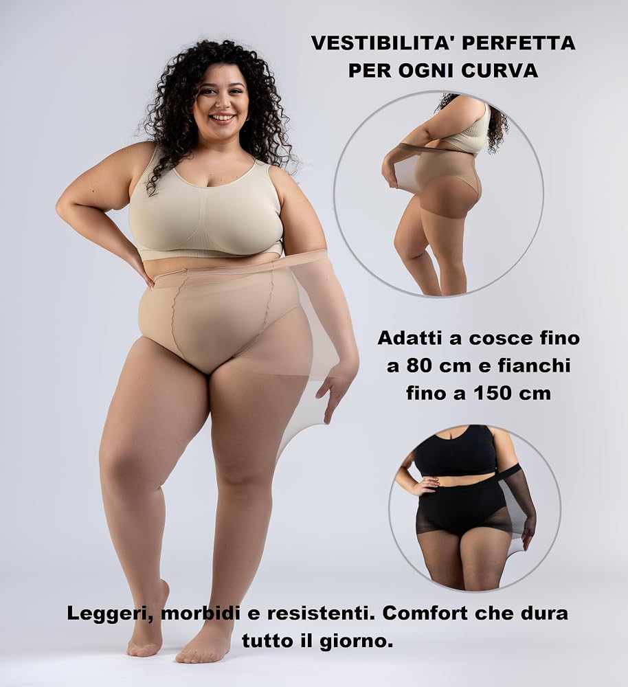 Collant elasticizzato Vita 20 Golden Lady - set 10pz