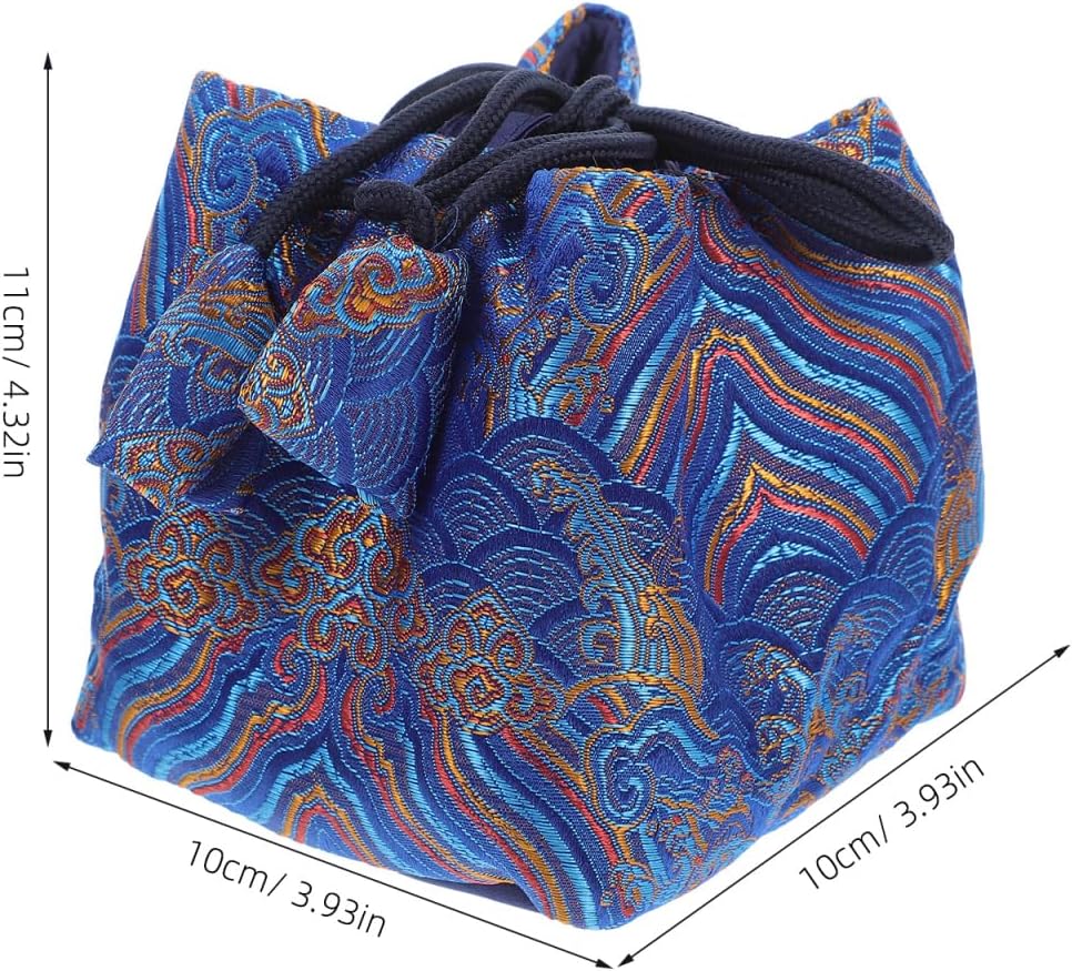 ULTECHNOVO Thickened Travel Tea Set Storage Bag Compact Organizer for Tea Utensils Teapots Cups Portable Accessories Pouch for Home Travel
