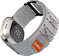 Vista 14 de Bandletic Bandas tácticas resistentes compatibles con Fitbit Versa 4 bandas/Versa 3/Sense 2/Sense, correas deportivas de nailon militar suave