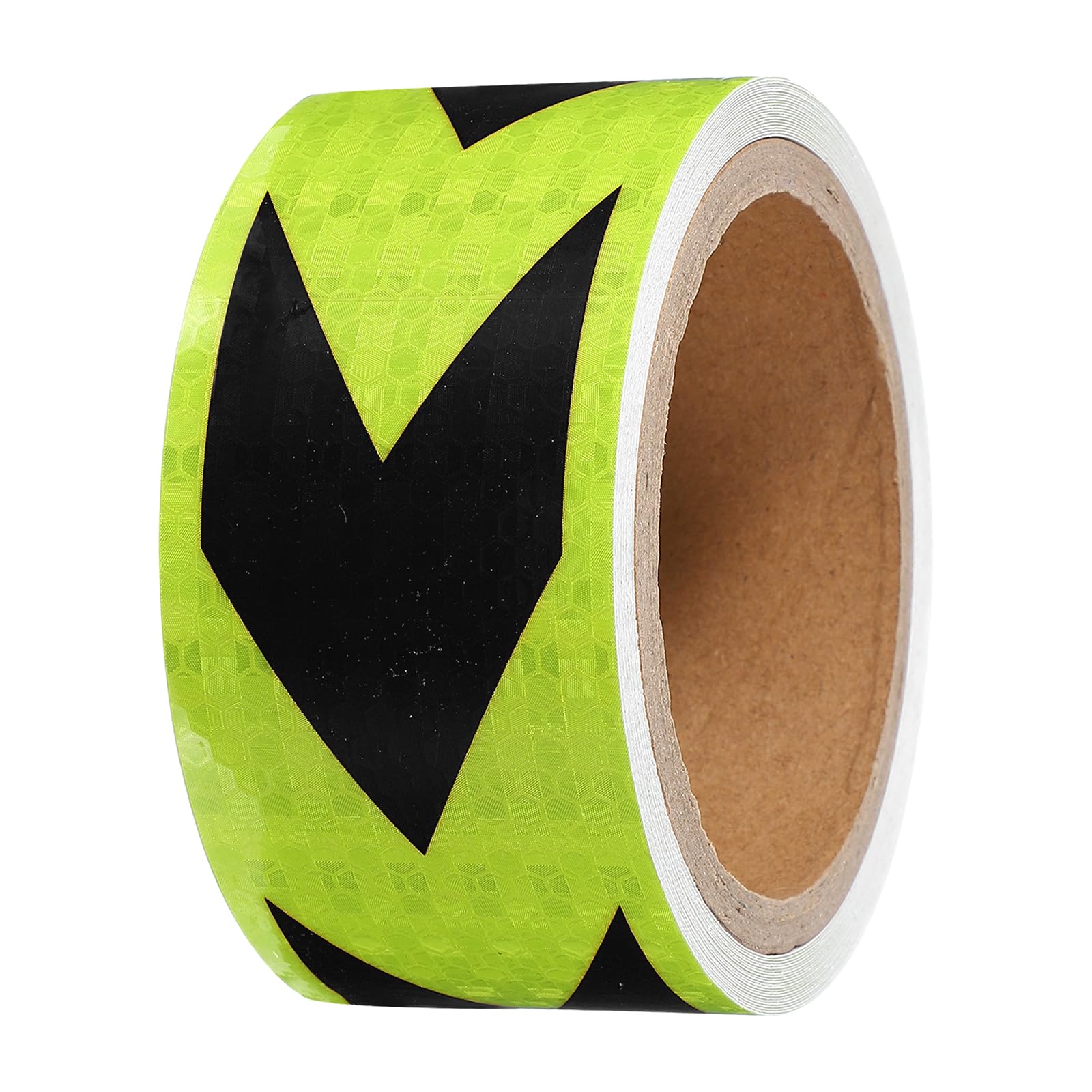 PATIKIL Reflective Tape, 2 Inch x 20 ft Waterproof Self Adhesive High Visibility Safety Warning Arrow Tape Outdoor Reflectors for Trucks Trailers Cars, Green Black