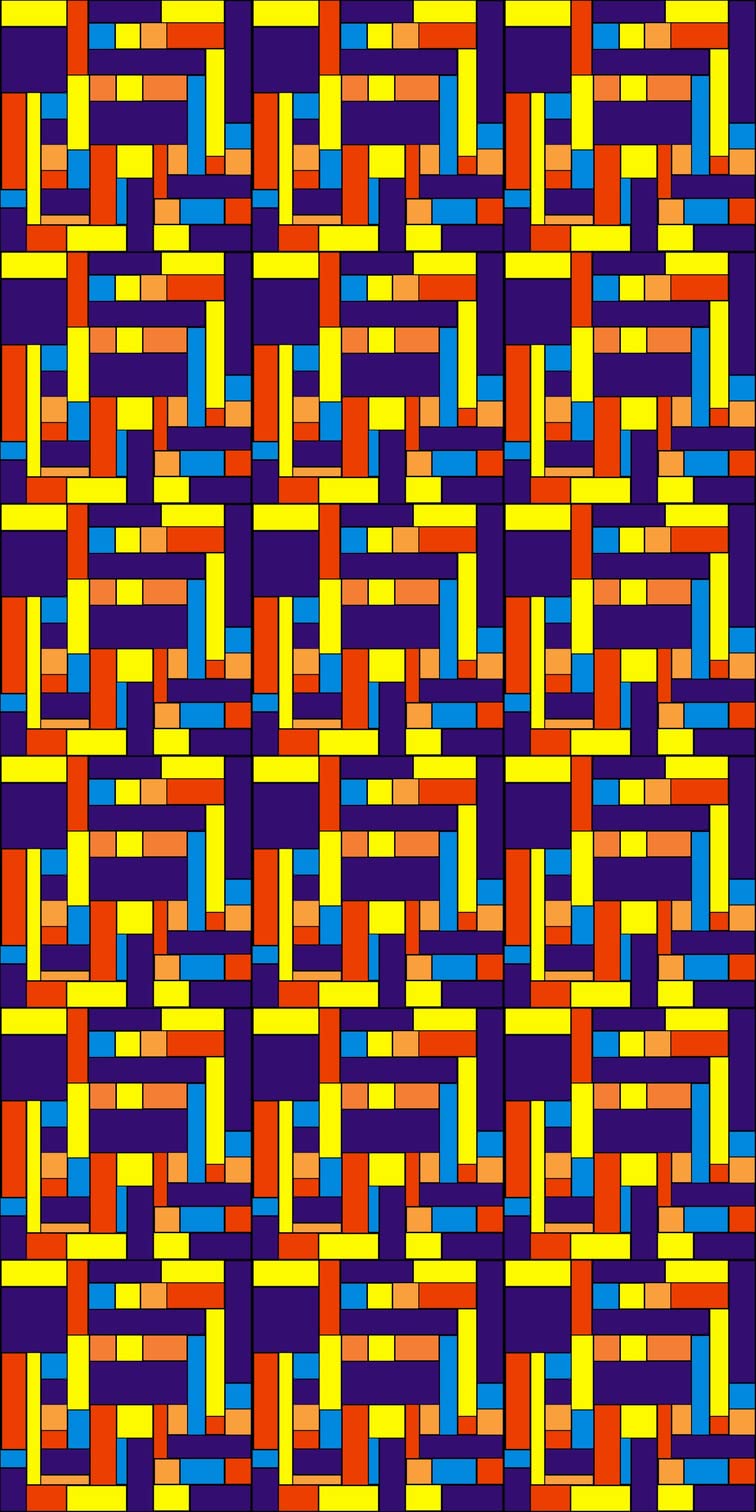 Windowpix 36 x 72 Rubik's Cube Rectangular Pattern Window Film Static Cling Film UV Filtering Energy Saving