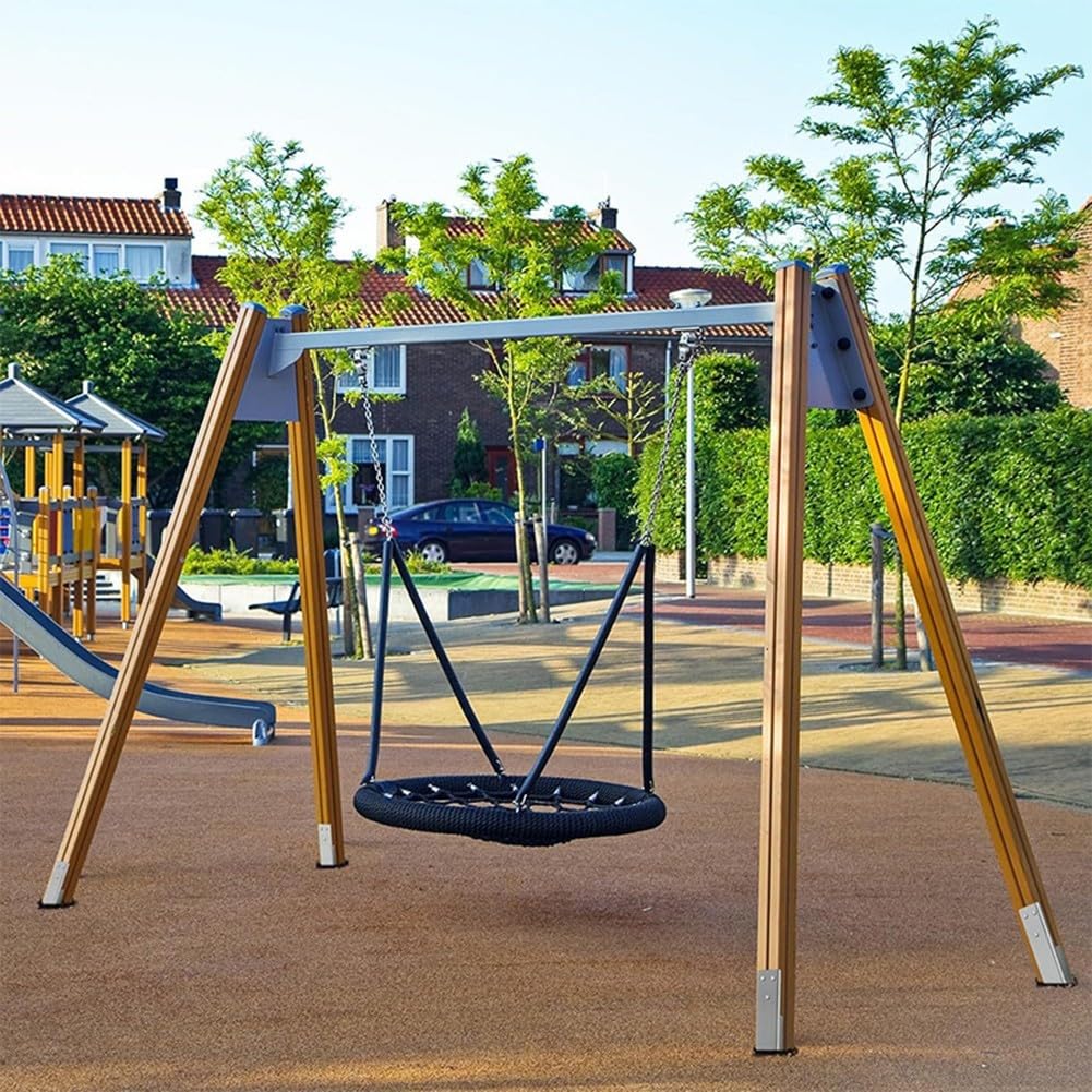 4 anclajes de tierra para columpios y estructuras de juego de acero galvanizado resistente para estabilidad