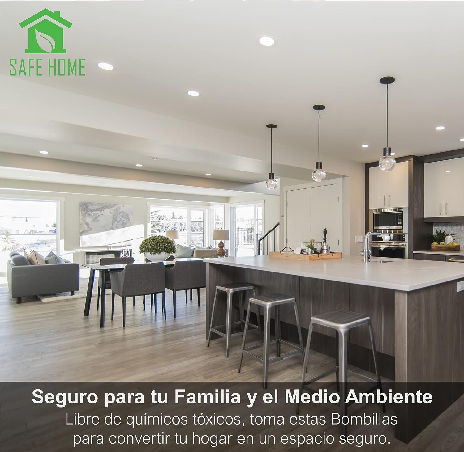 CLAR Hybec - Downlight LED techo empotrable, Luz Cálida 3000ºK 12W (Pack 5)
