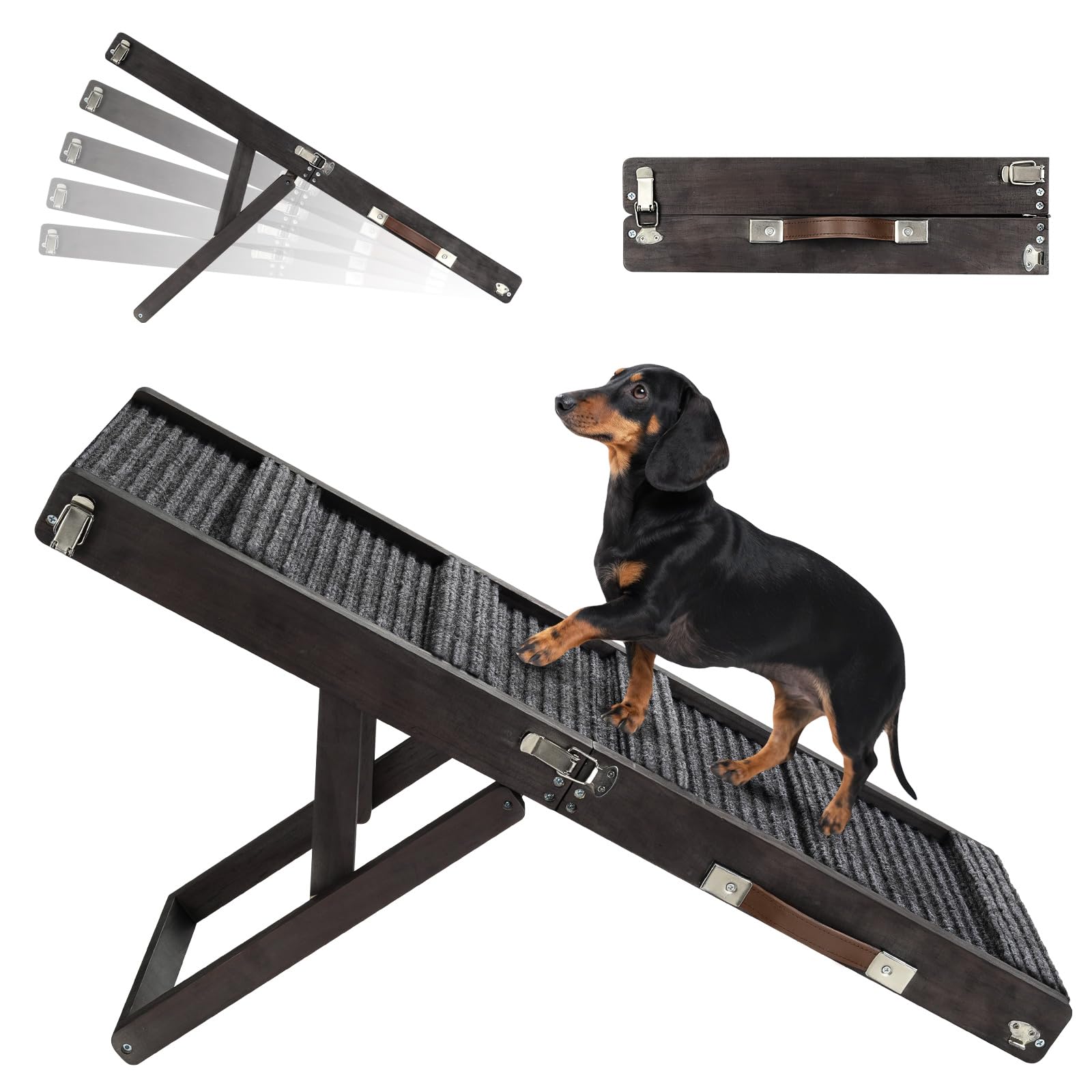 Photo 1 of Pawaboo 2026 Upgraded Small Dog Ramp for Couch Foldable, 5 Ajustable Height