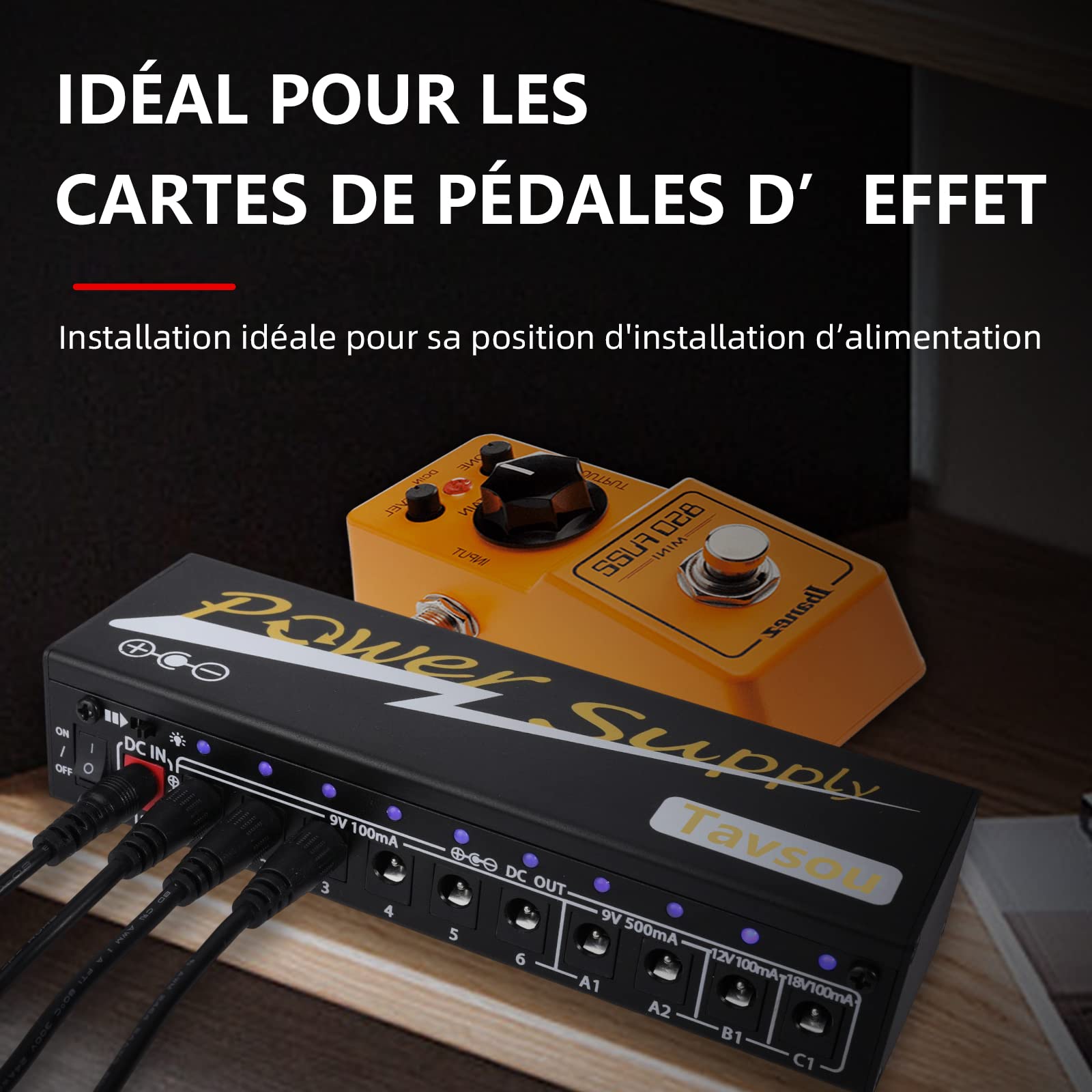 Effets De Guitare Alimentation Pédale 10 Sorties I... – Grandado