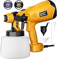Samvinor 700W HVLP Paint Sprayer with 2 Nozzles, 3 Patterns & Flow Control - Easy Clean for Furniture, Fence, DIY Painting