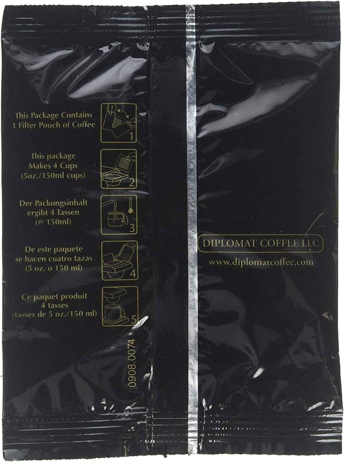 Classic Gourmet Regular 4 Cup Coffee Filterpack for Hotels and Motels- Case of 200