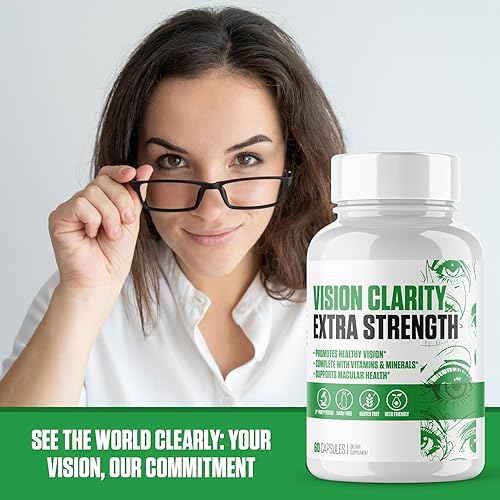 Miniatura 3 de Vision Clarity Extra Strength  Suplemento #1 para la salud ocular  Promueve una visión saludable y salud macular con luteína, zeaxantina, biotina,