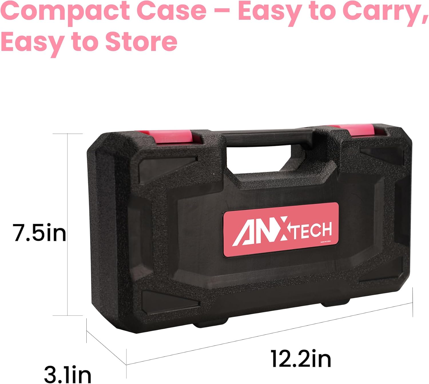 50-Piece Pink Tool Set for Women, Household Small Tool Set with Storage Toolbox for Home Repairs, Hand Tool Kit for College, Dorm, Office