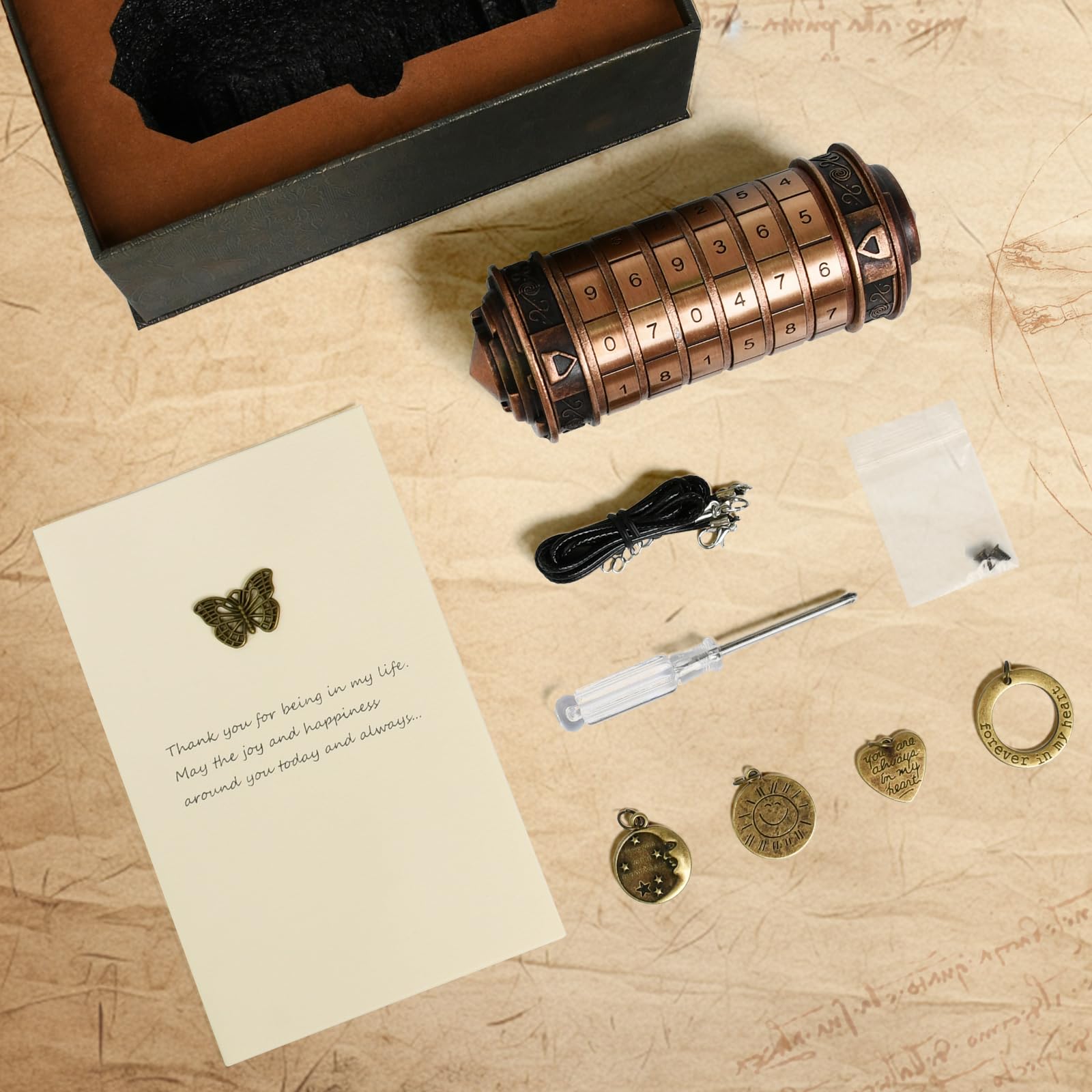 Da Vinci - Cajas de rompecabezas numéricas con compartimentos ocultos