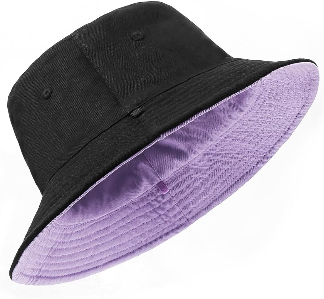 Zylioo L/XL/XX-Large sneldrogende emmerhoeden, grote UV/UPF 50 vissershoed, extra grote lichtgewicht zonnebescherming zomerwandelhoed voor buiten, Zwart, XL