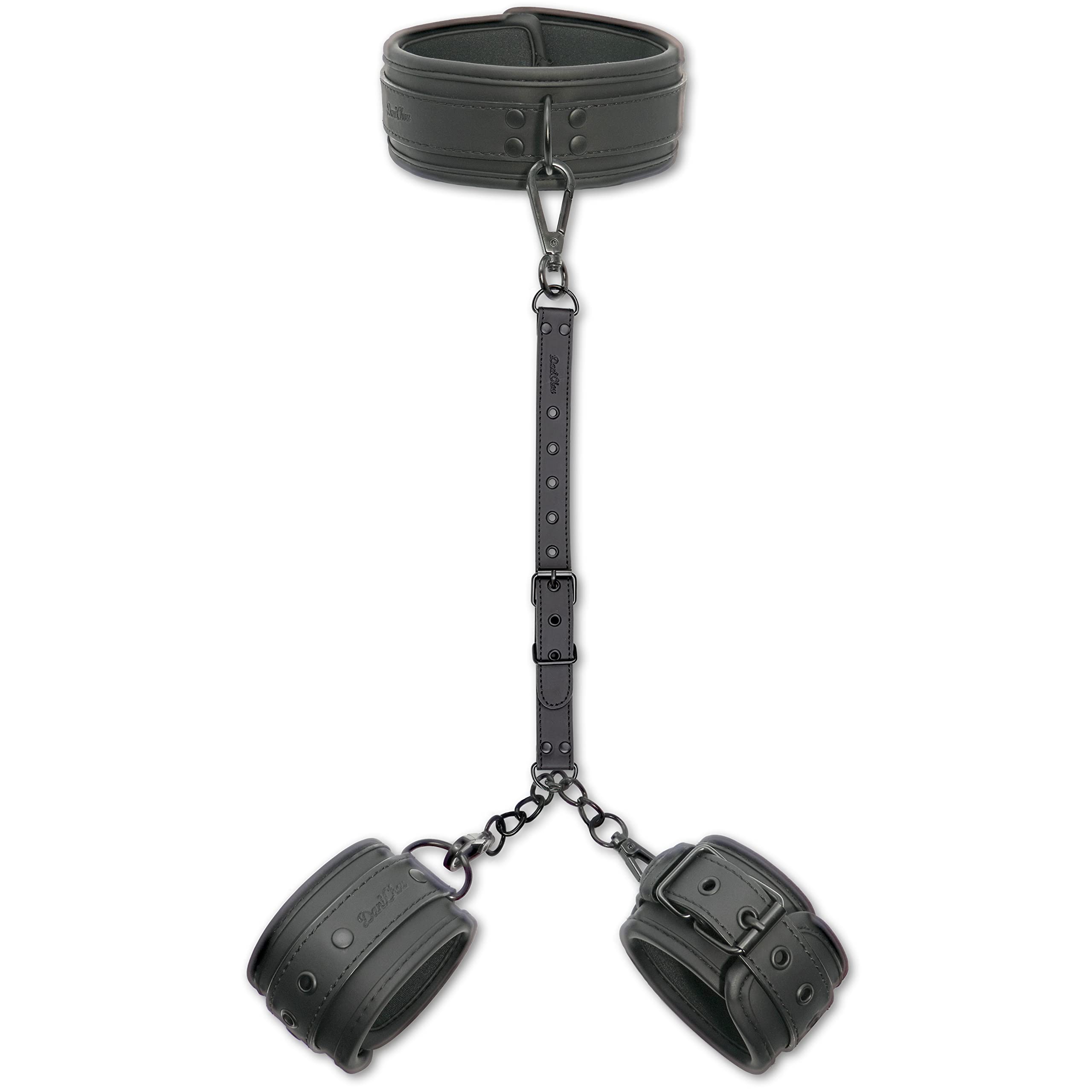 3in1 SM Bondage Set con Collar y Esposas, Premium SM Toys for Couples, Bondage Set, Handcuffs, BDSM Collar, BDSM Set, Restraints, Sex Toys for Couples, Sex Toys erotic