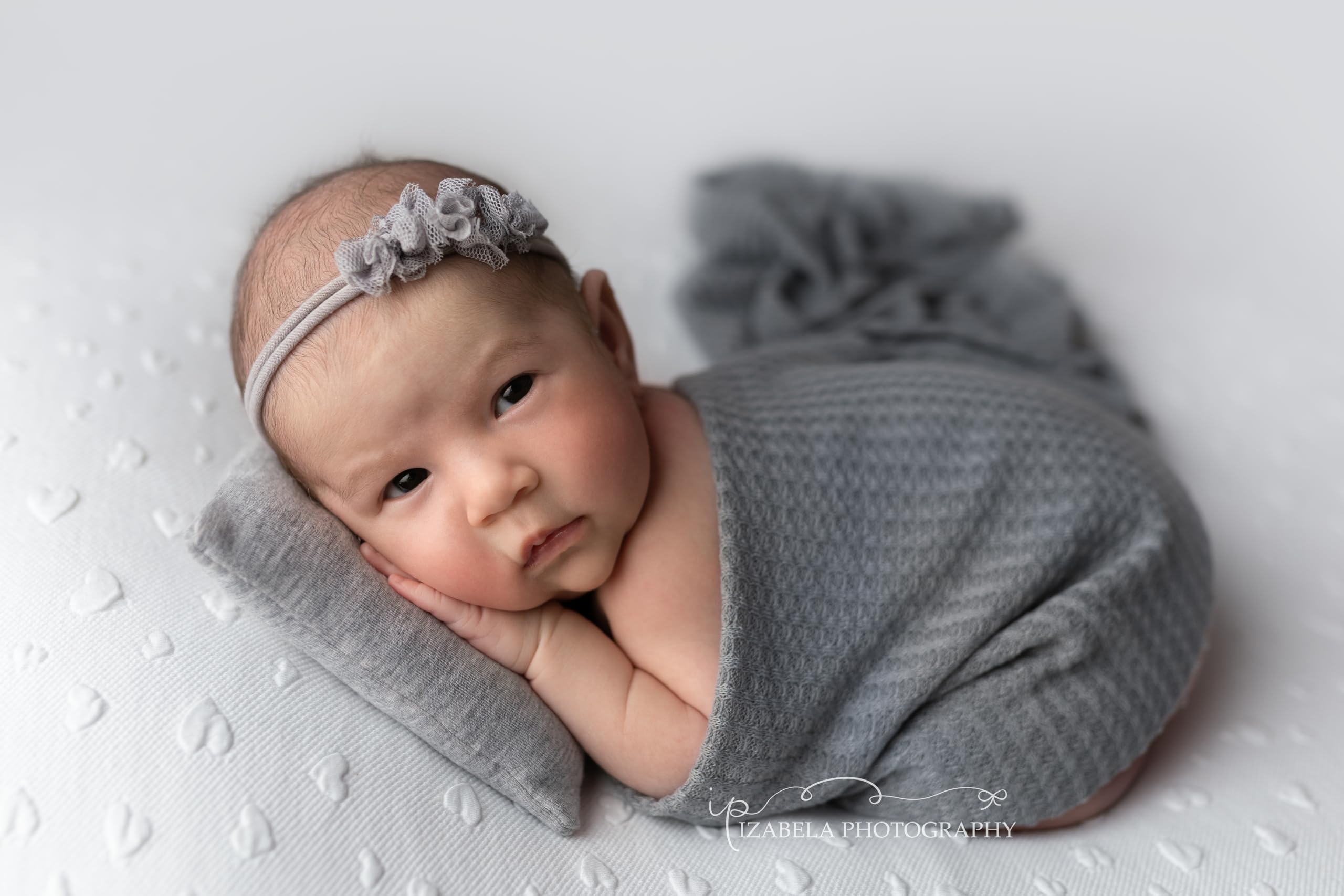 Twinkle Nest Baby Wrap: Newborn Photography Wrap. Baby Photoshoot Prop for Boy or Girl. Baby Swaddle Wrap and Receiving Blanket for Newborn Photography Props. Baby Photo Props. Baby Gift. (Grey) - Image 3