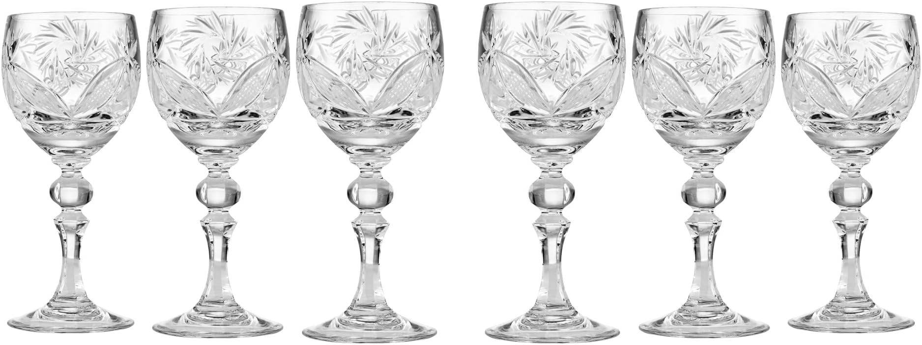 Set of 6 Neman Glassworks, 2Oz Hand Made Vintage Russian