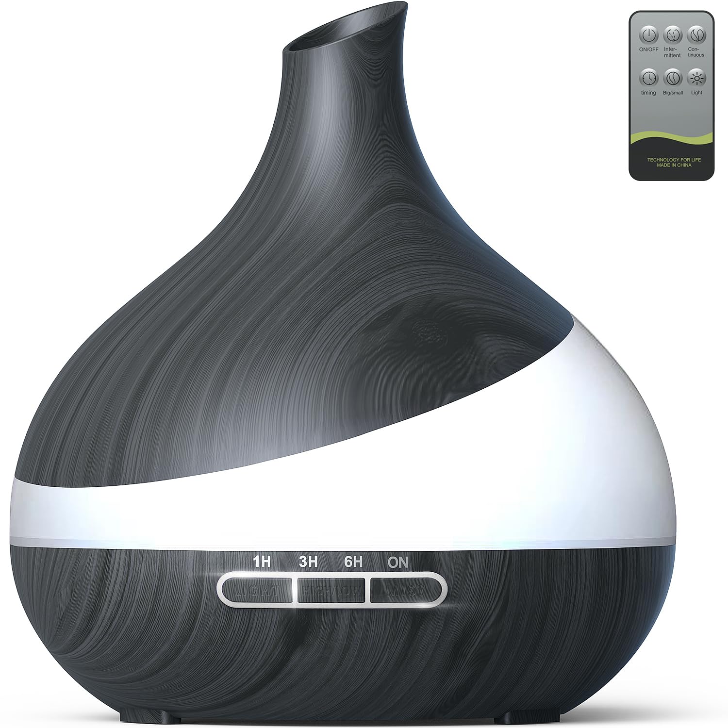 500 ML Essential Oil Diffuser, Upgrade Aroma Diffiser for Large Room ...
