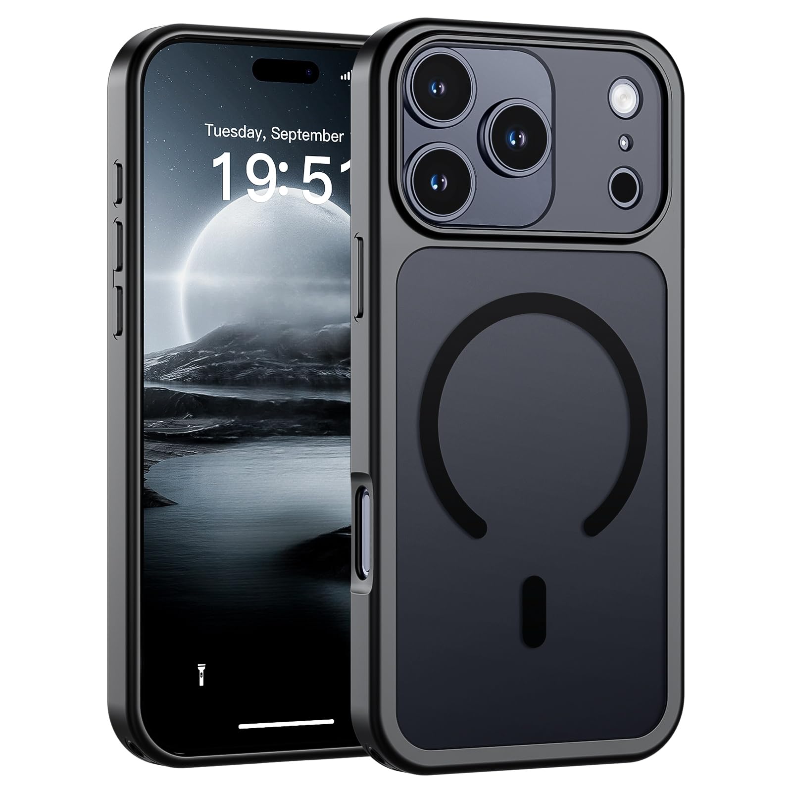 SUPFINE Magnetic for iPhone 17 Pro Max Case For Iphone 17 Max, Black
