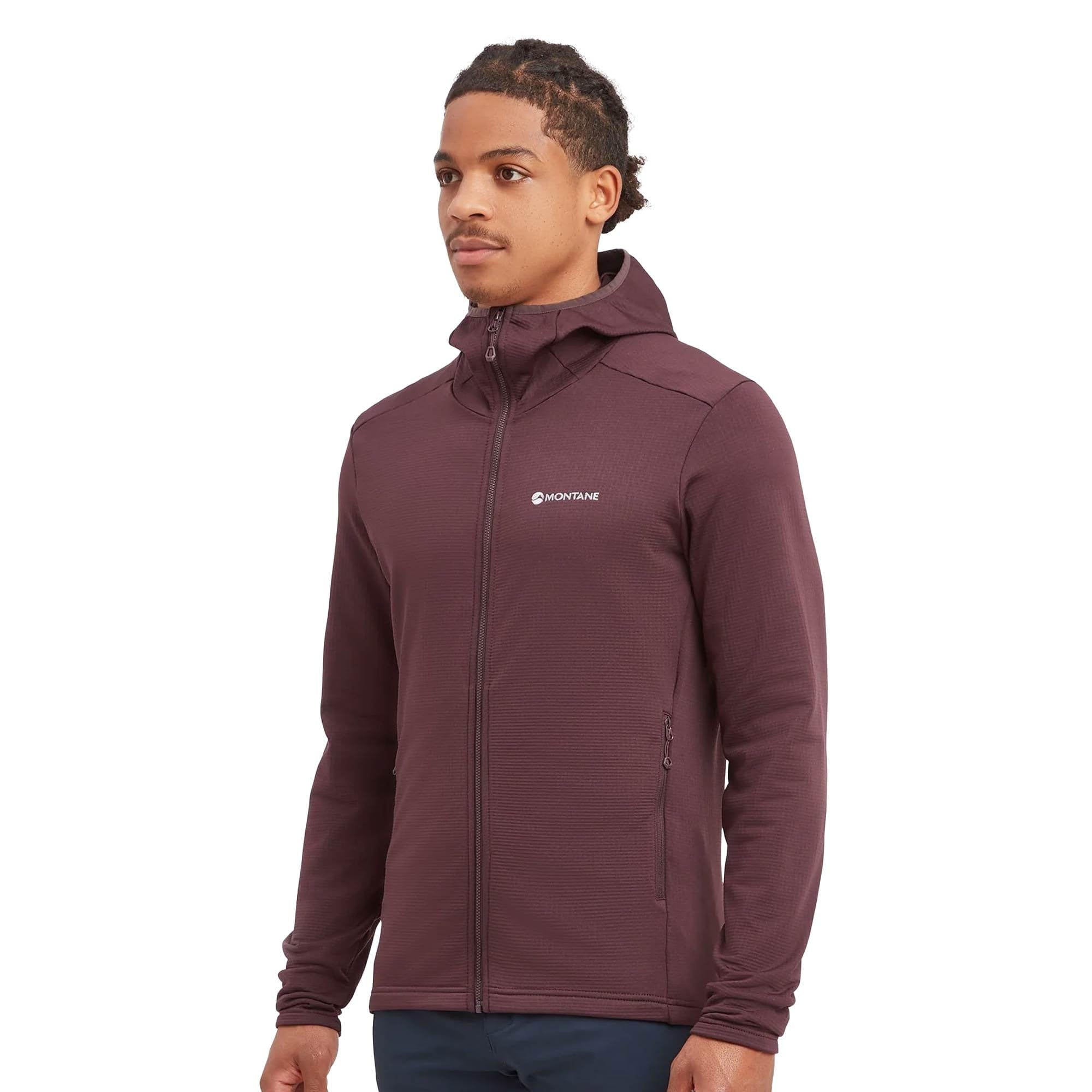 Montane Men's Multicoloured Sweatshirt Brand Model Protium Hoodie Dark Garnet M