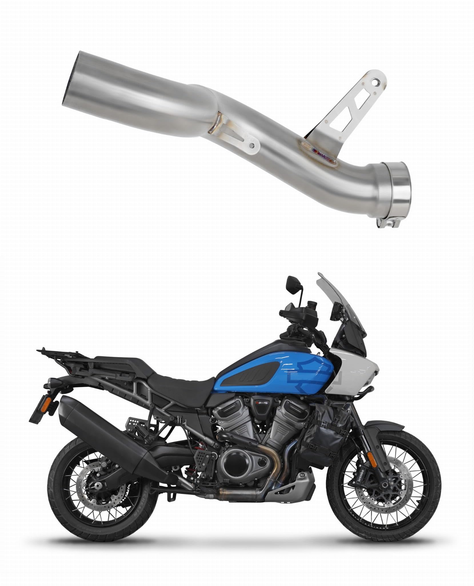 DOMINATOR Tubo de enlace central compatible con PAN AMERICA 1250 2021-2024