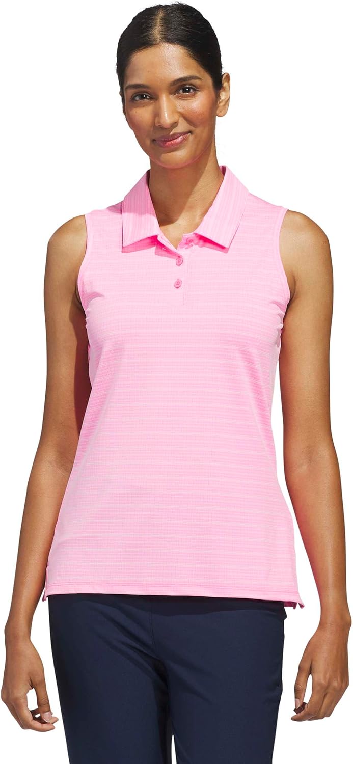 adidas Women's Ultimate365 Jacquard Sleeveless Polo