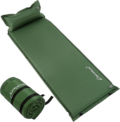 Clostnature Almohadilla de dormir autoinflable para campamento, almohadilla de campamento de 1.523 pulgadas, almohadilla de colchón inflable ligera,