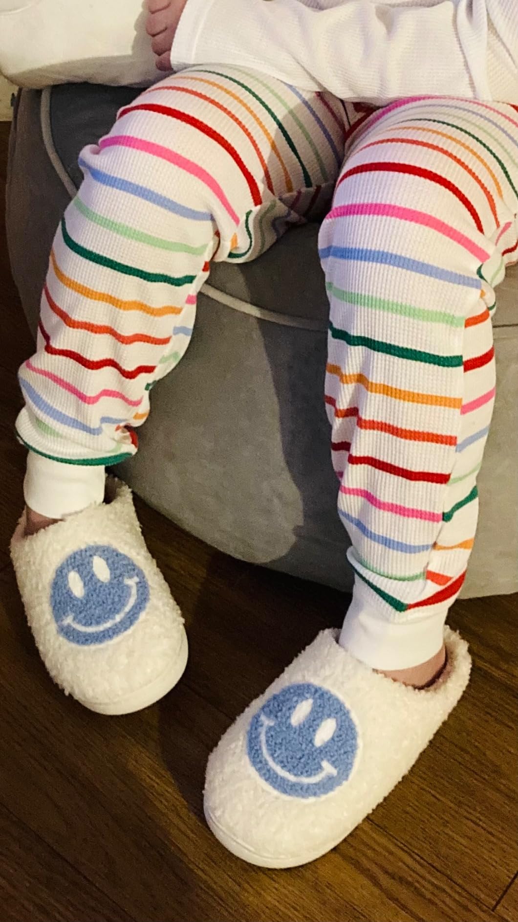 CWODOR Kids Slippers Boys Girls Plush NonSlip House