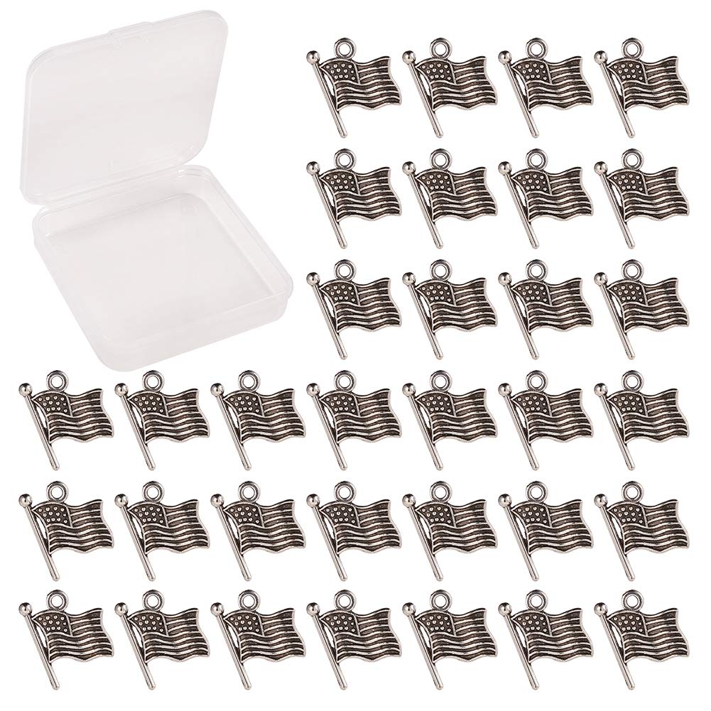 Pendentifs USA pour fabrication de collier et bracelet DIY en émail sans plomb