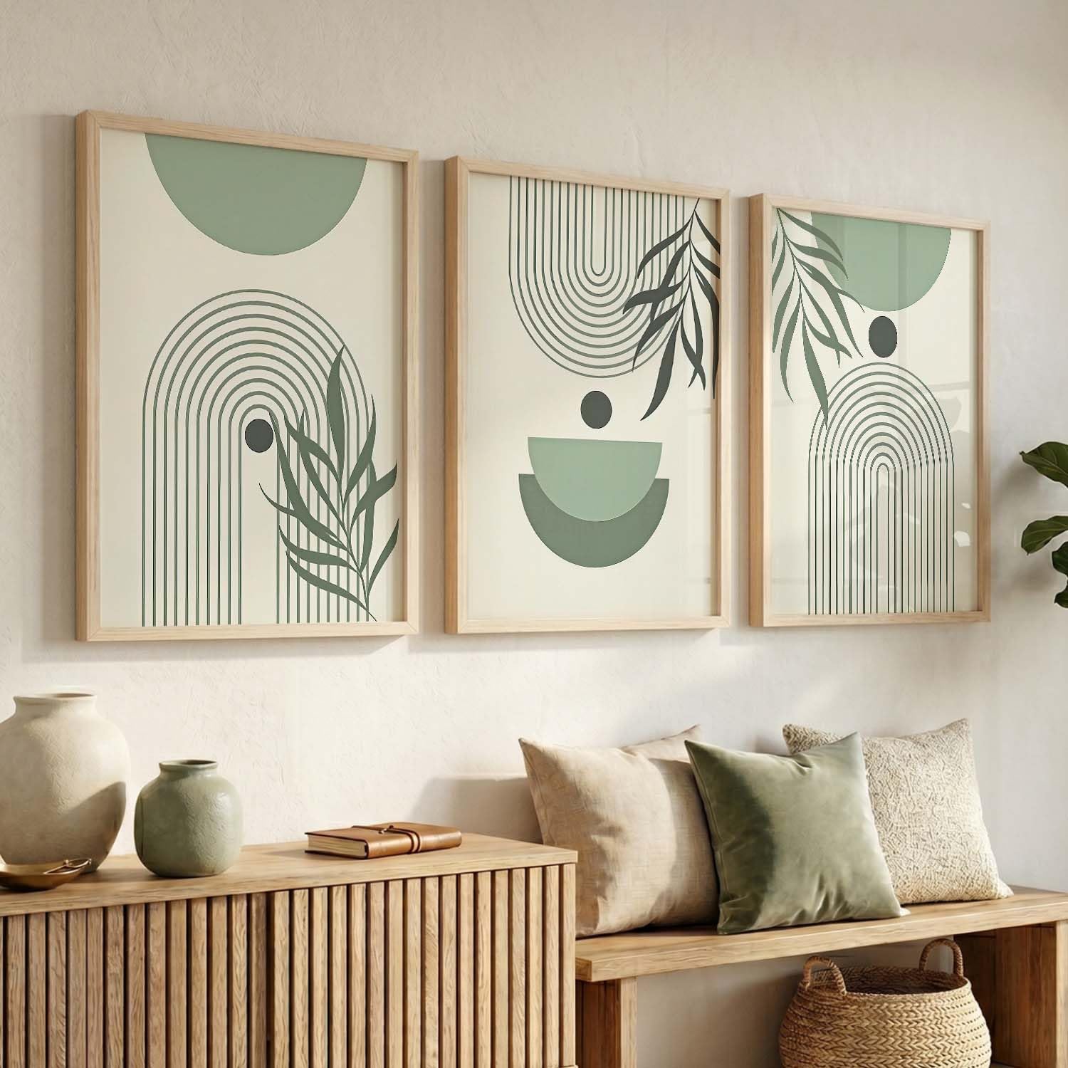 BOHO Wall Art Set - Maximalist Prints with Frame -32 BOHO Wall Art Set - Maximalist Prints with Frame -32