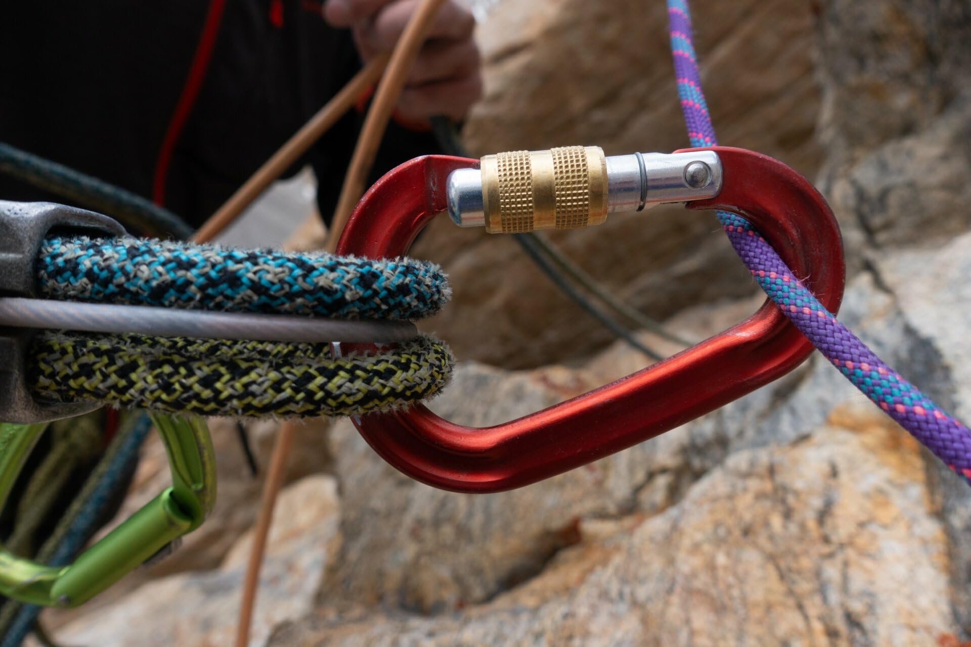 STUBAI Klettersteigset Abseilachter Sicherungsgerät alpiner Bergsport