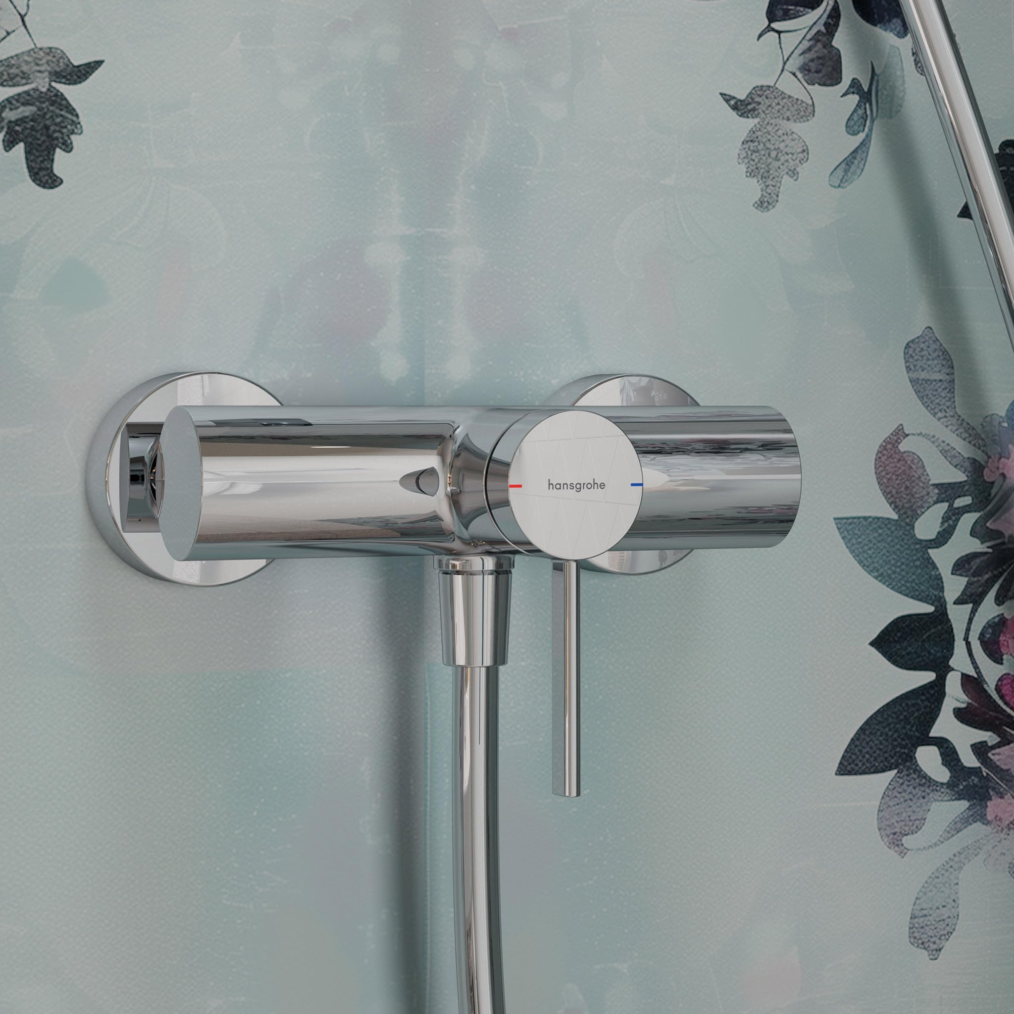 hansgrohe Zesis S - jednouchwytowa bateria prysznicowa natynkowy do 1 odbiornika, armatura łazienkowa, chrom, 74621000