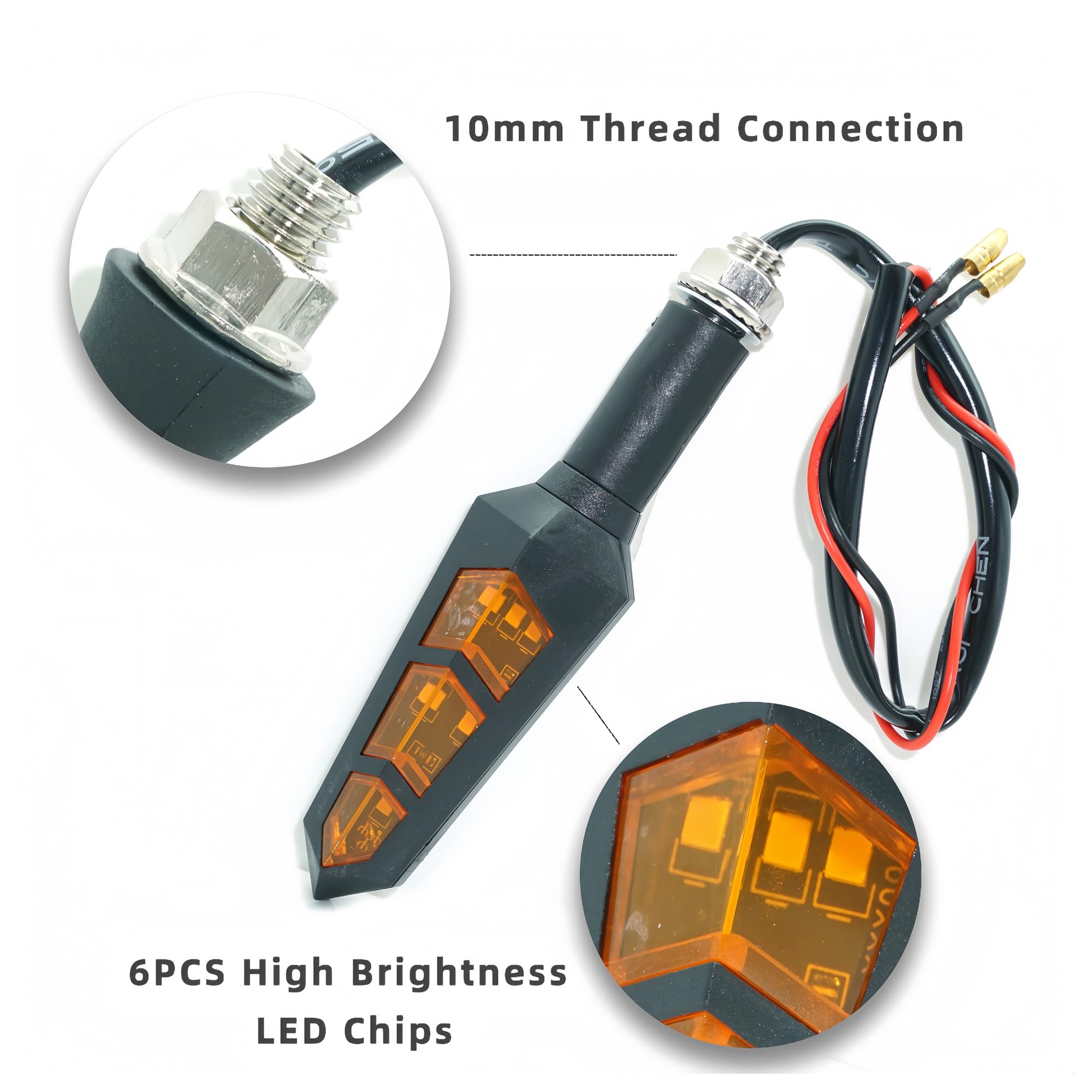 Luces Dirección Señales Motocicleta Luz LED De Señalización De Giro para Motocicleta/Scooter, Intermitente, Luz Trasera, Luces De Posición, Freno.