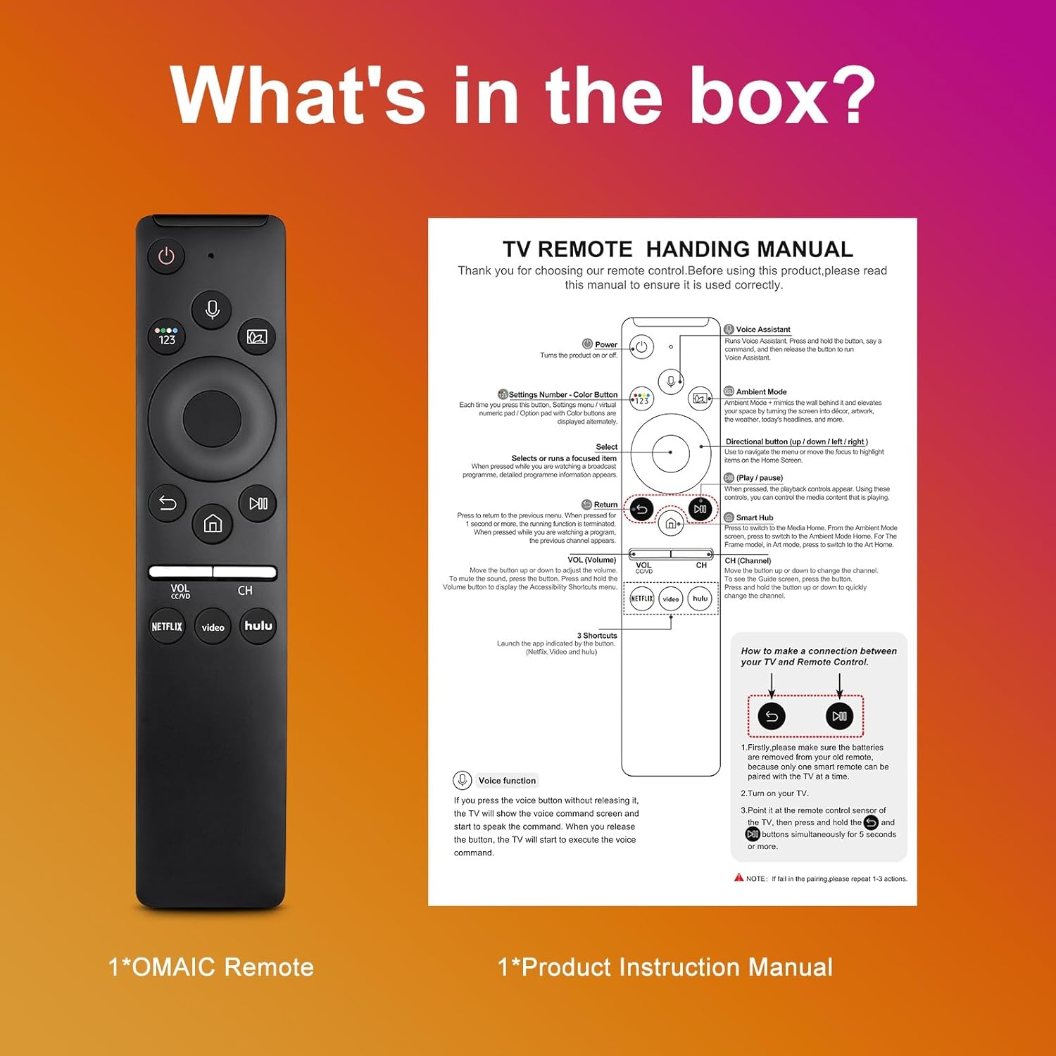 Control remoto de voz de repuesto para televisores Samsung, compatible con todos los modelos con función de voz, marcos curvos inteligentes, QLED, LED, LCD, 8K y 4K.
- imagen 6