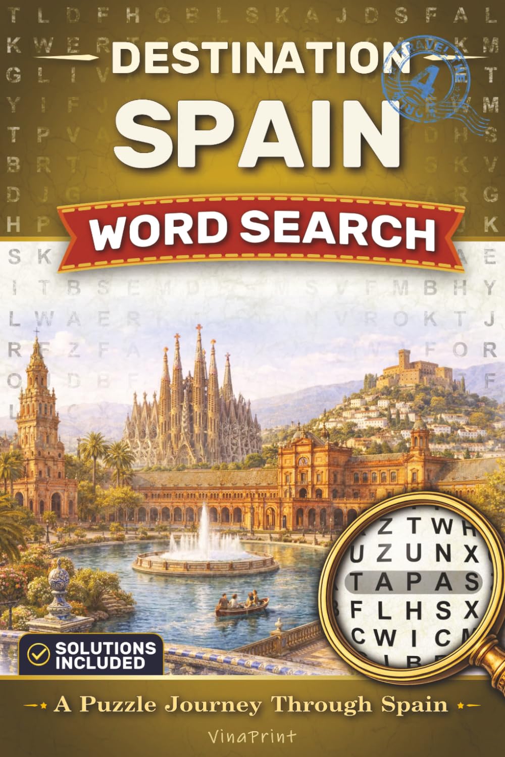 Destination Spain Word Search: A Puzzle Journey Through Spain | Travel Size Edition (Destination Word Search Series)