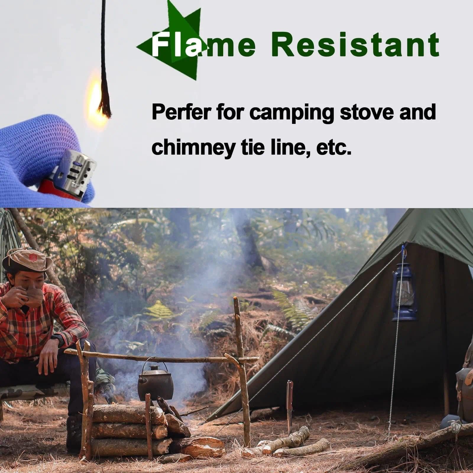 9KM DWLIFE Corde tressée en Kevlar de 226,8 kg, 2 mm, 30,5 m, Haute résistance à l'abrasion, Ignifuge, Corde de cerf-Volant, Ligne de pêche, modèle fusée, bâche de hamac, paracorde de Survie Tactique