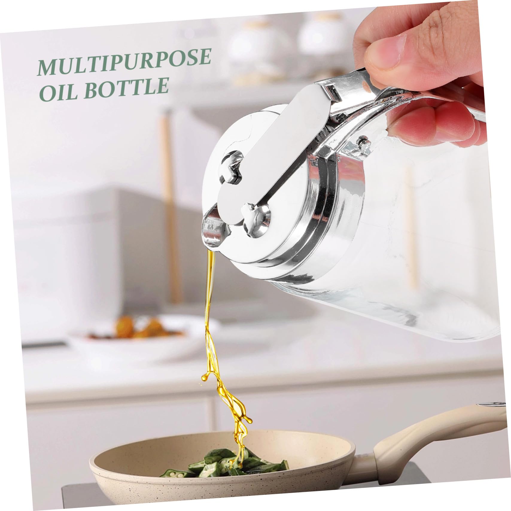 Essigspender Glas 2 Stück 300 Ml Auslaufsicher für Haushalt und BBQ mit Tropfschutz