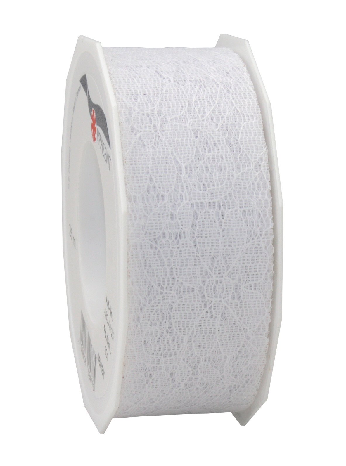 C.E. Pattberg DERBY Decorative Ribbon in White, 27 yards of Lace Ribbon for Gift Wrapping, 1.6 inches width, Accessories for Decoration & Handicrafts, Decoration Tape for Wrapping Presents