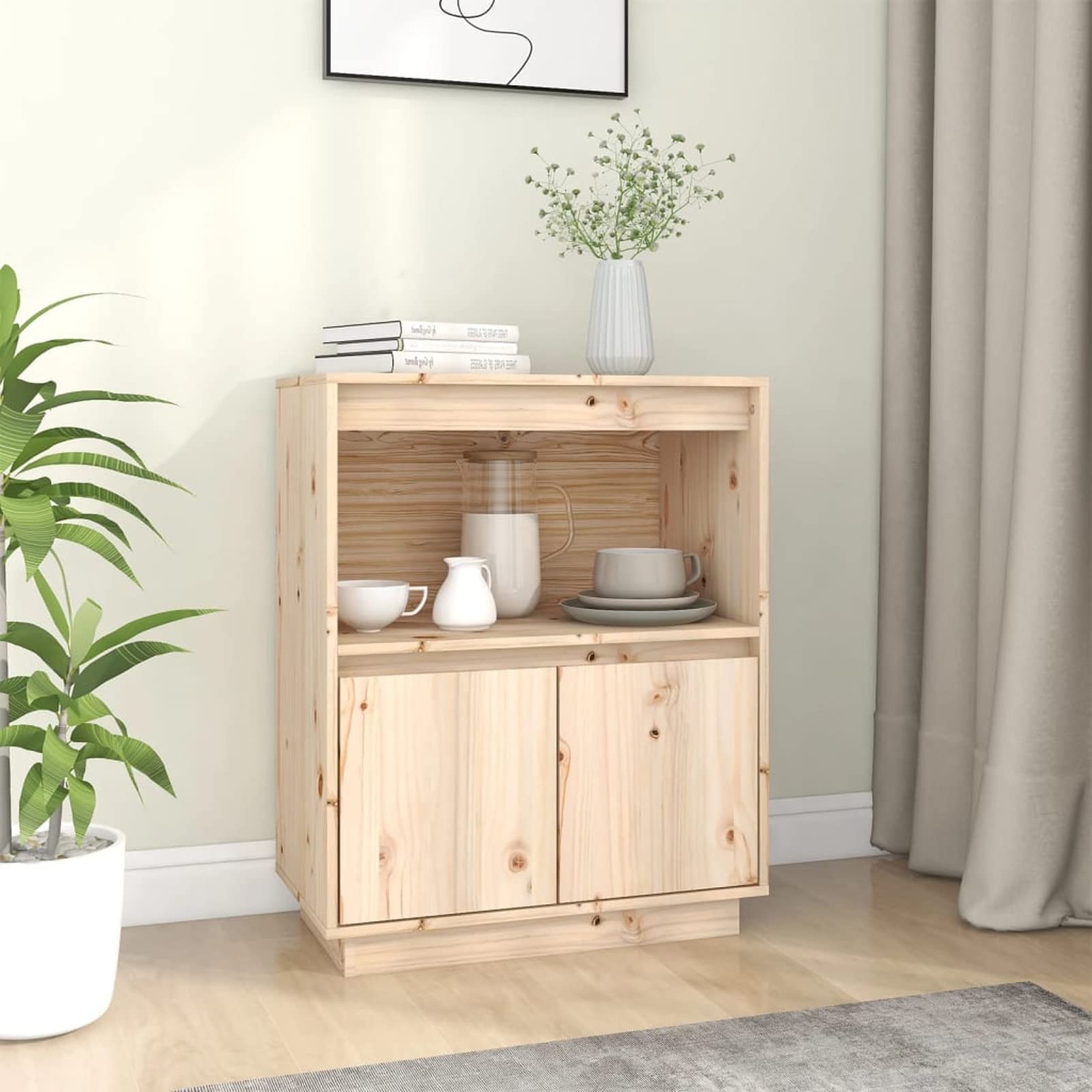 ShGaxin Kredens 60x34x75 cm z litego drewna sosnowego, komoda do przechowywania sypialni, komody z szufladami, szafka z szufladami259