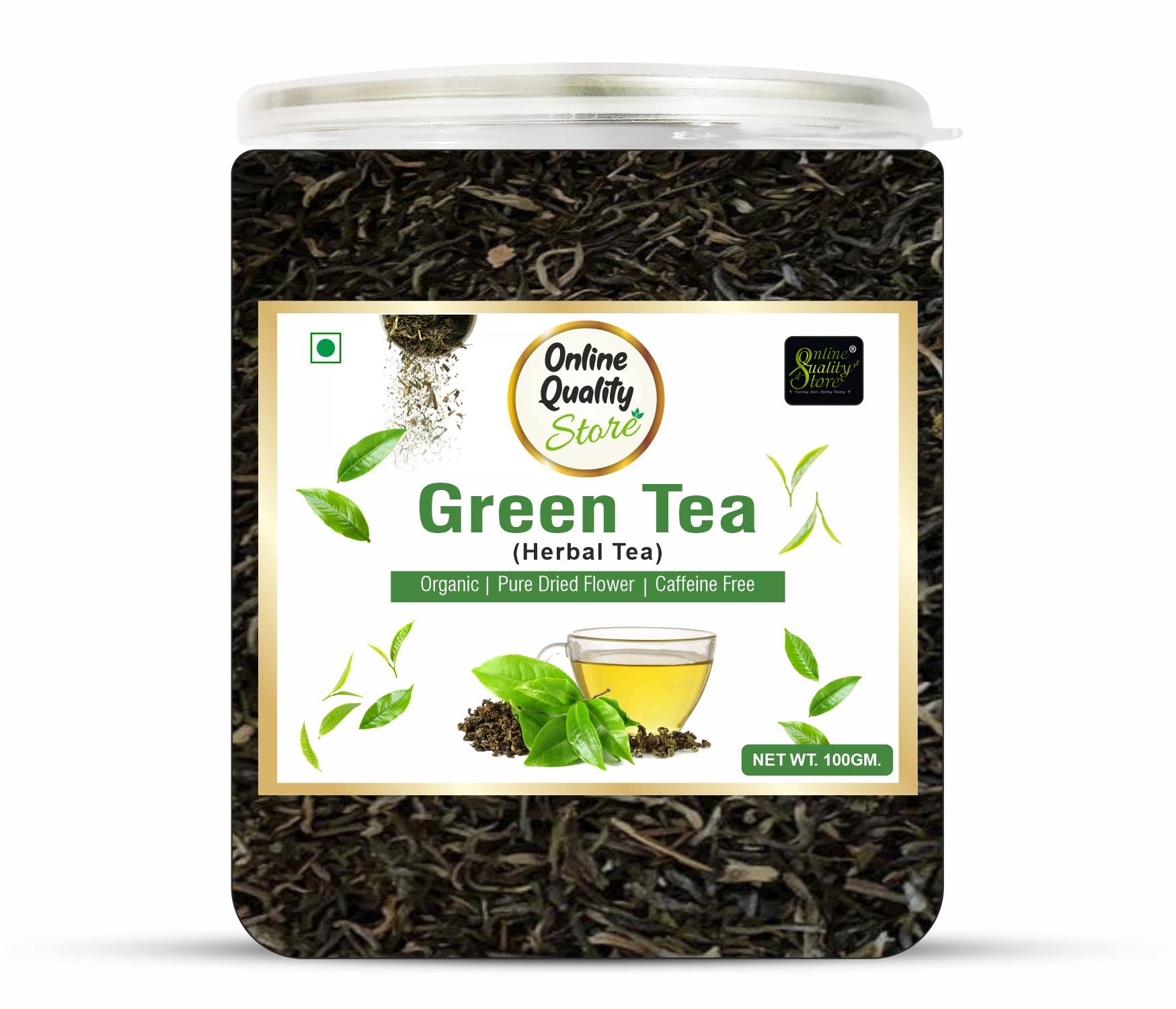 Online Quality Store Organic Green Tea - 100g | 100% Pure & Natural Herbal Green Tea Leaves | Whole Long Green Tea Leaf | Boost immunity (B0BKPK21T4) Amazon Price History, Amazon Price Tracker