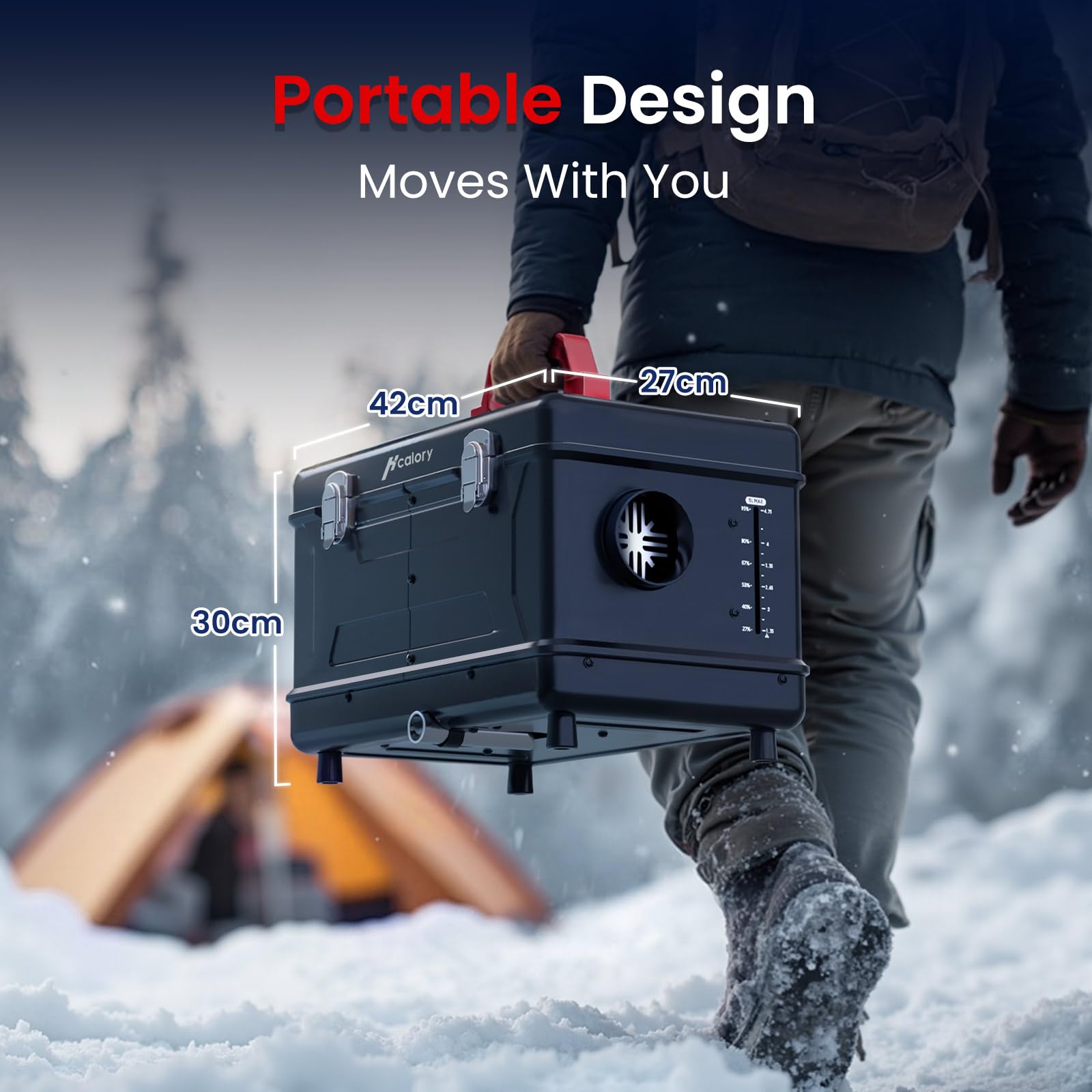 8KW Diesel Heater, 5L Toolbox Compact 2S Portable Diesel Air Heater 230V/12/24V All in One Fast Heating with App Control, Altitude Mode and no tick for RV Garage Camper 2025 Upgraded