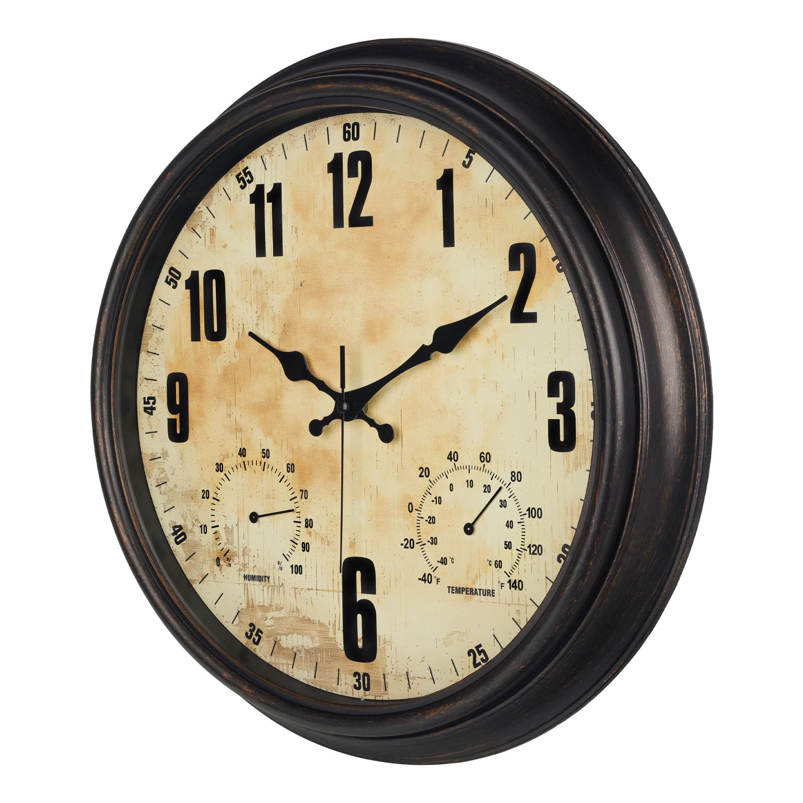 Grande horloge murale pour terrasse et piscine étanche TOOCAT 40cm