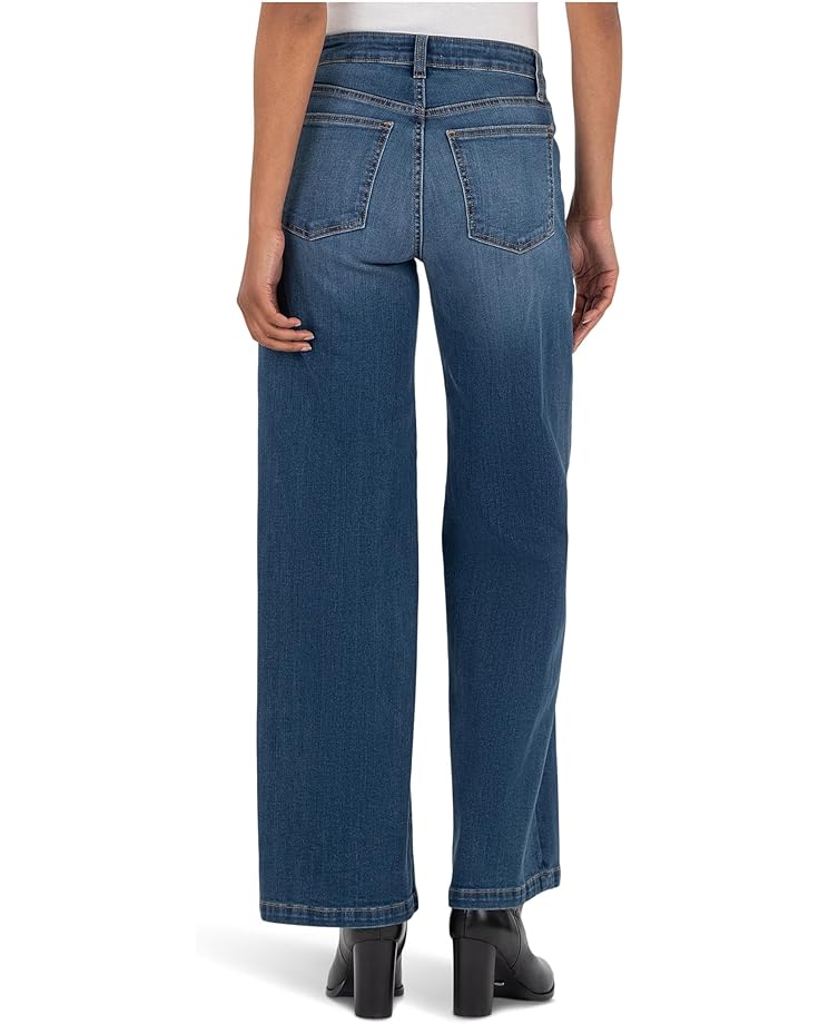 KUT from the Kloth Petite Jean High Rise Wide Front Seam Patch Front Pockets - #3 of 4