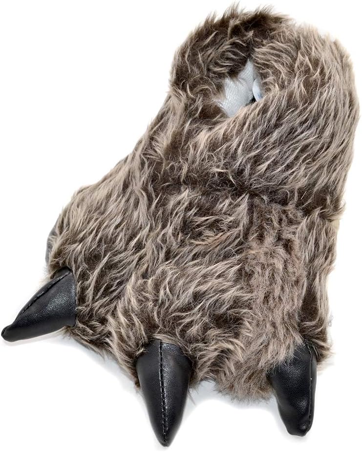 Millffy Funny Bear Paw Slippers Adult Monster Dino Slippers for Toddler Boys Dinosaur Slippers for Kids Adults