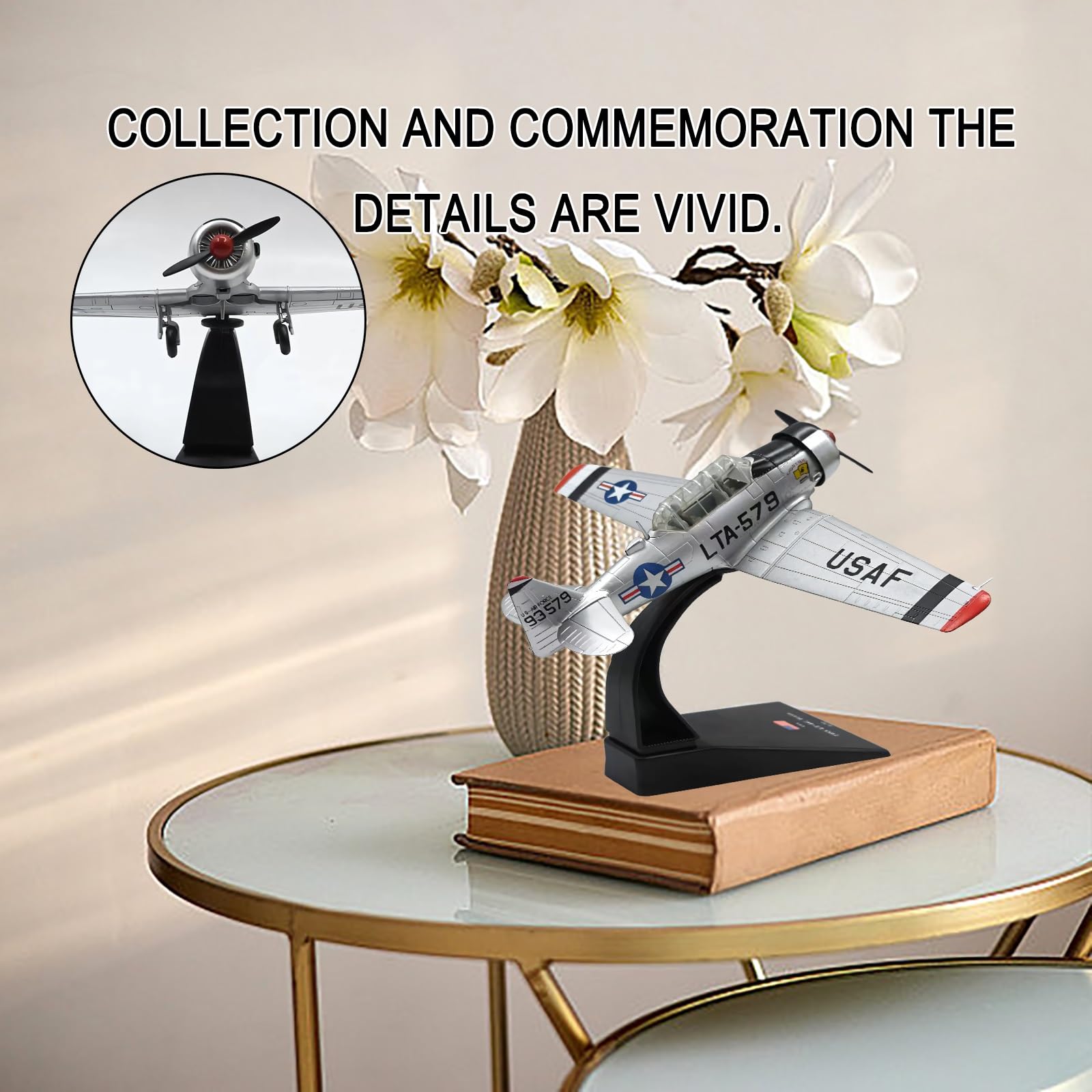 Modello di jet da combattimento con simulazione in lega LT-6G in scala 1:72 - Display statico for aereo militare for scrivania e decorazioni for la casa, regalo perfetto for gli appassionati
