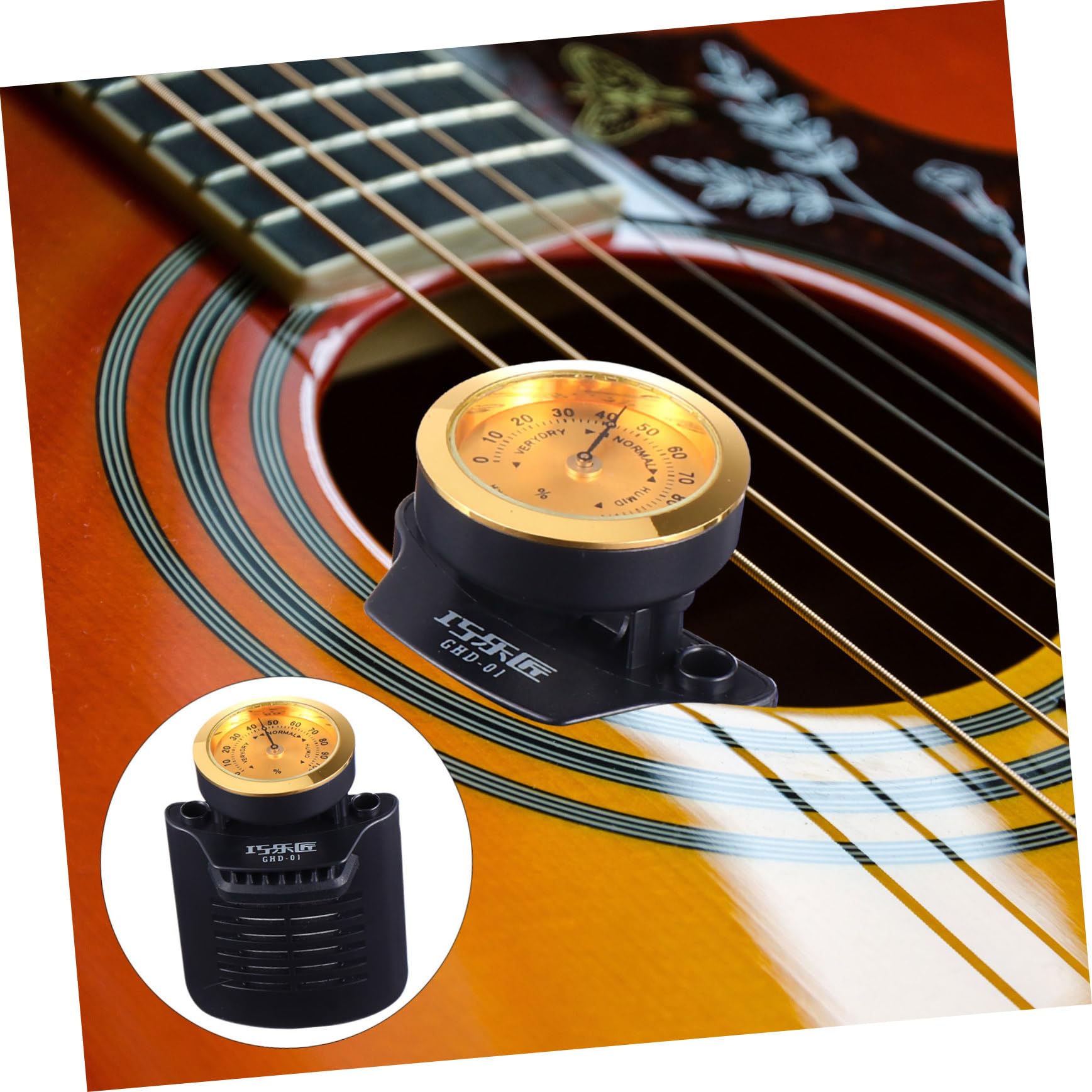 SUPVOX 2 Piezas Humidificador De Guitarra Para Guitarra Acustica De Humedad De Guitarra Humidor De Agujeros De Sonido Humidificador De Ukelele Reparar Esponja Hawai
