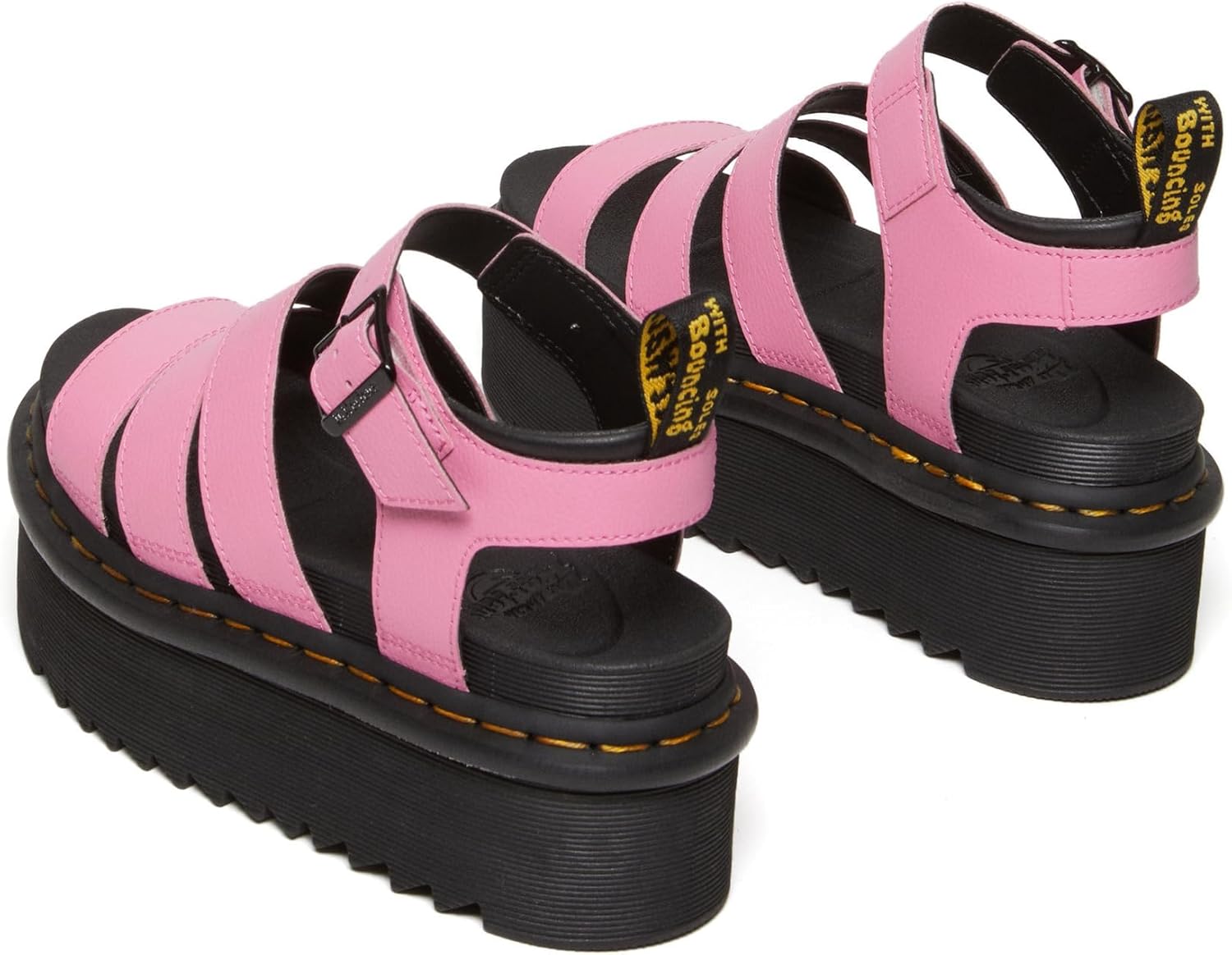Dr. Martens Blaire Quad - Sandals for Women - Open Toe - Heel Tab - Durable Synthetic Outsole Fondant Pink UK 8 (US Women's 10) M - Image 5