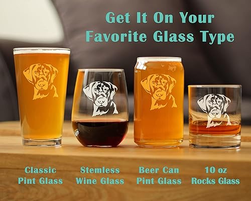 Miniatura 6 de Black Lab Face Stemless Wine Glass - Large Glasses - Cute Gifts for Dog Lovers with a Labrador Retriever