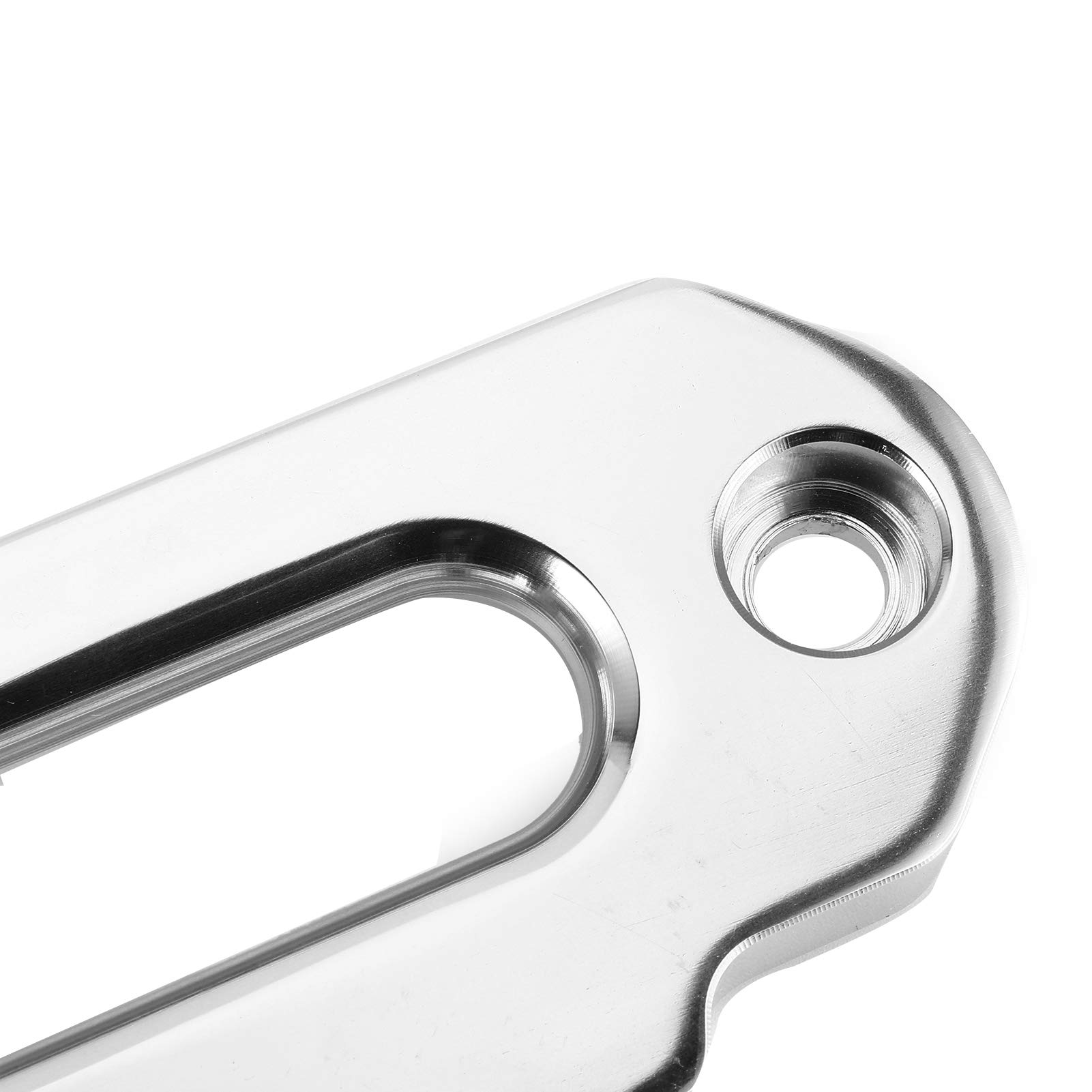 Aramox Guida Verricello Passacavo in Alluminio per Fune Sintetica 2500-4000 Libbre con Passo 124 mm, Accessorio Offroad